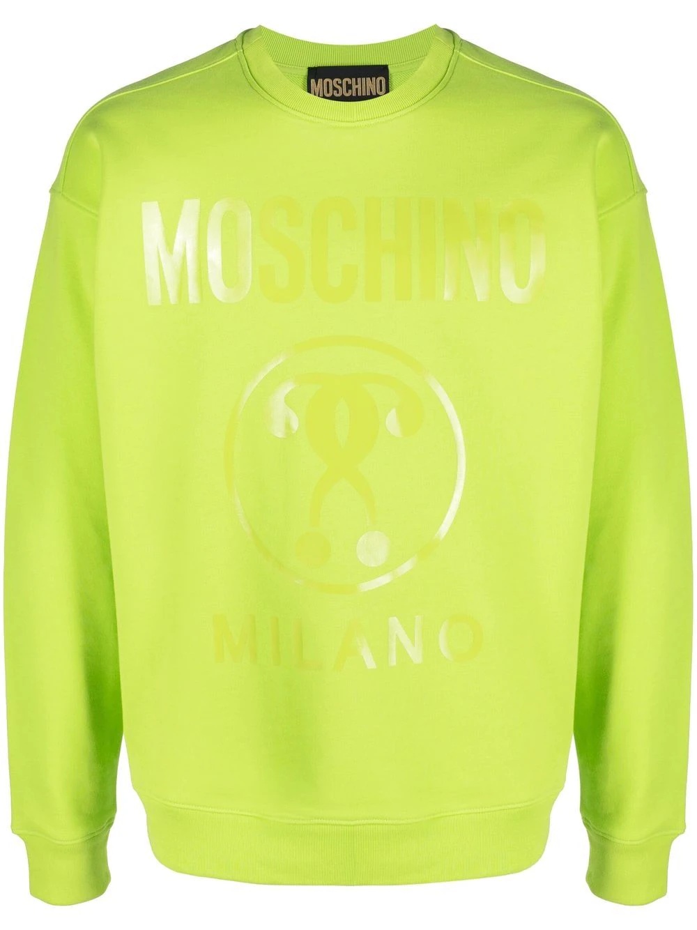 logo-print cotton sweatshirt - 1