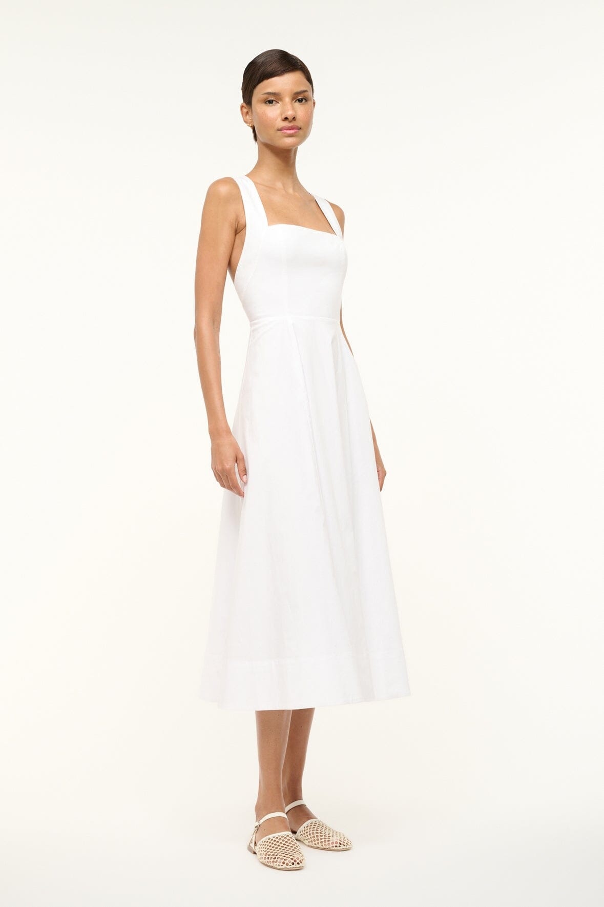 STAUD TERESA DRESS WHITE - 2