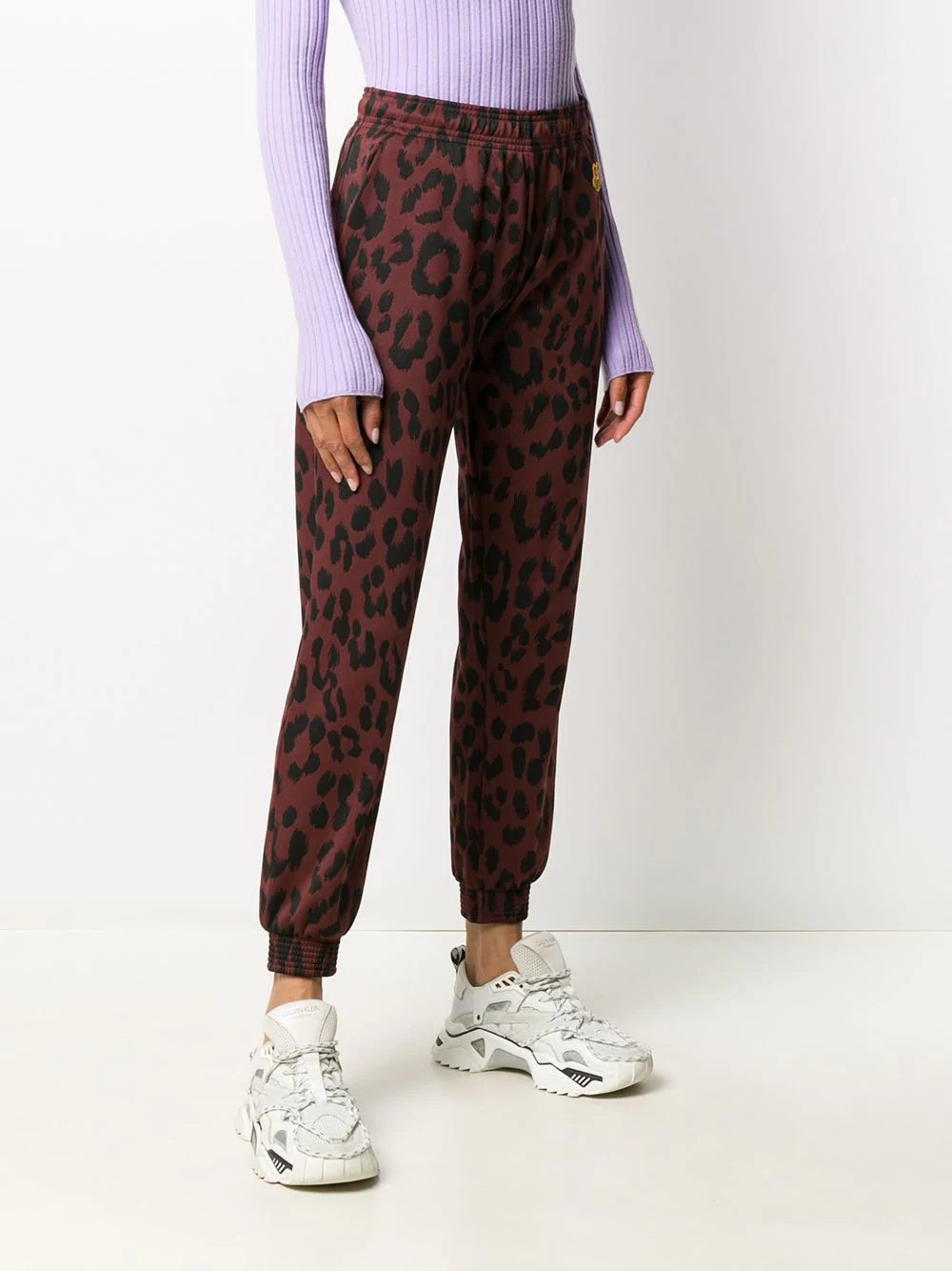 leopard print track pants - 3