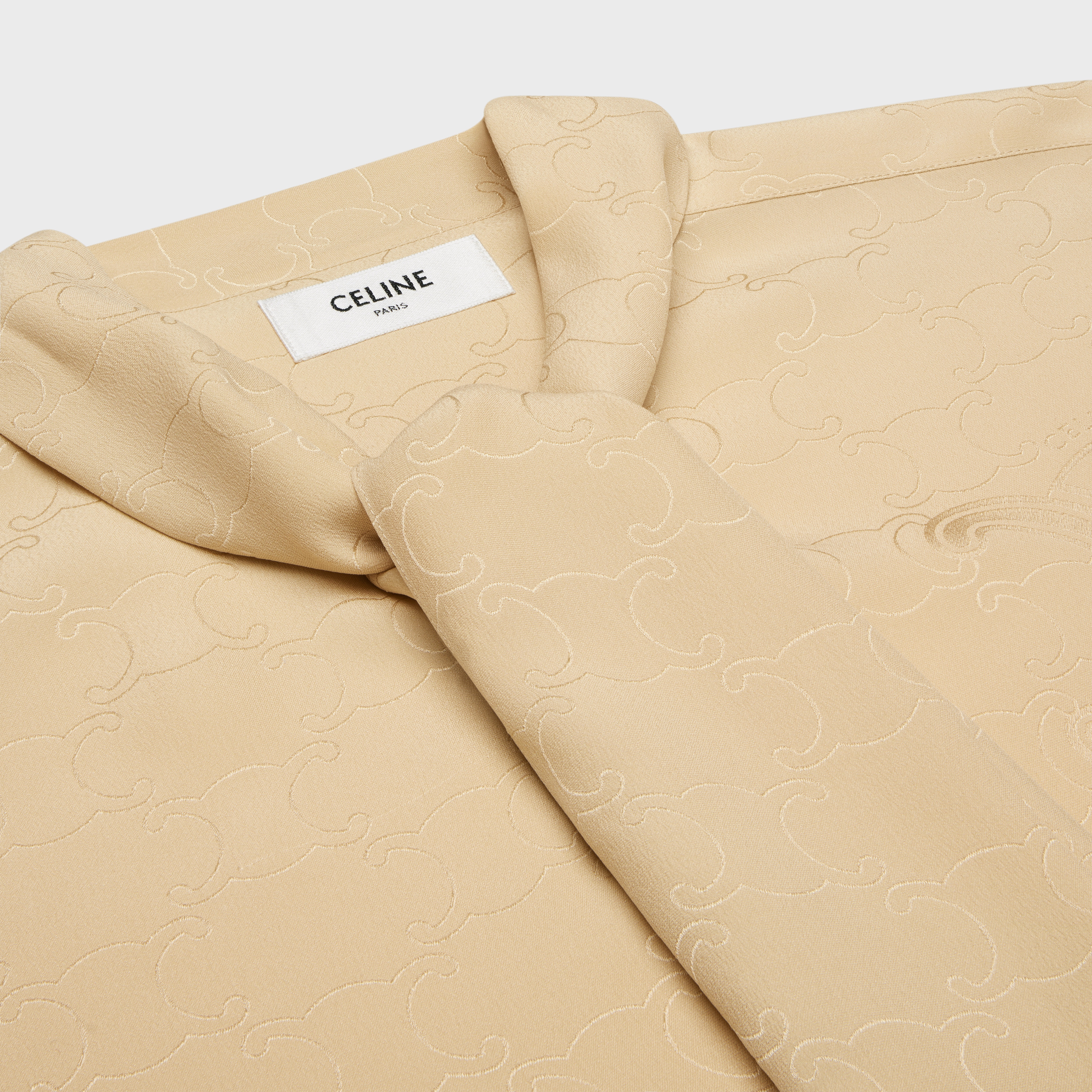 lavallière shirt in silk jacquard - 3