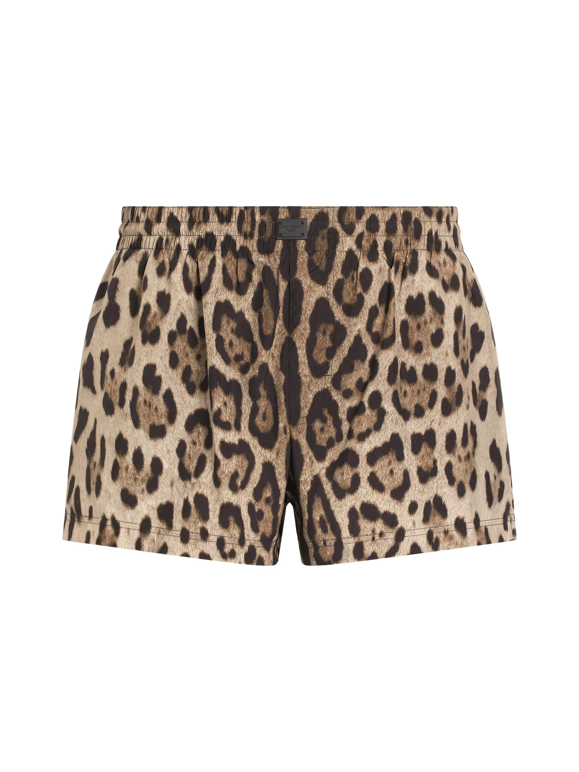 Men's DNA Leopard-Print Boxer Short Swim Trunks - Leopard - 1