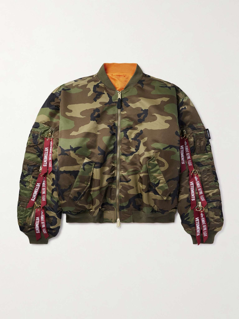 Reversible Shell Bomber Jacket - 1