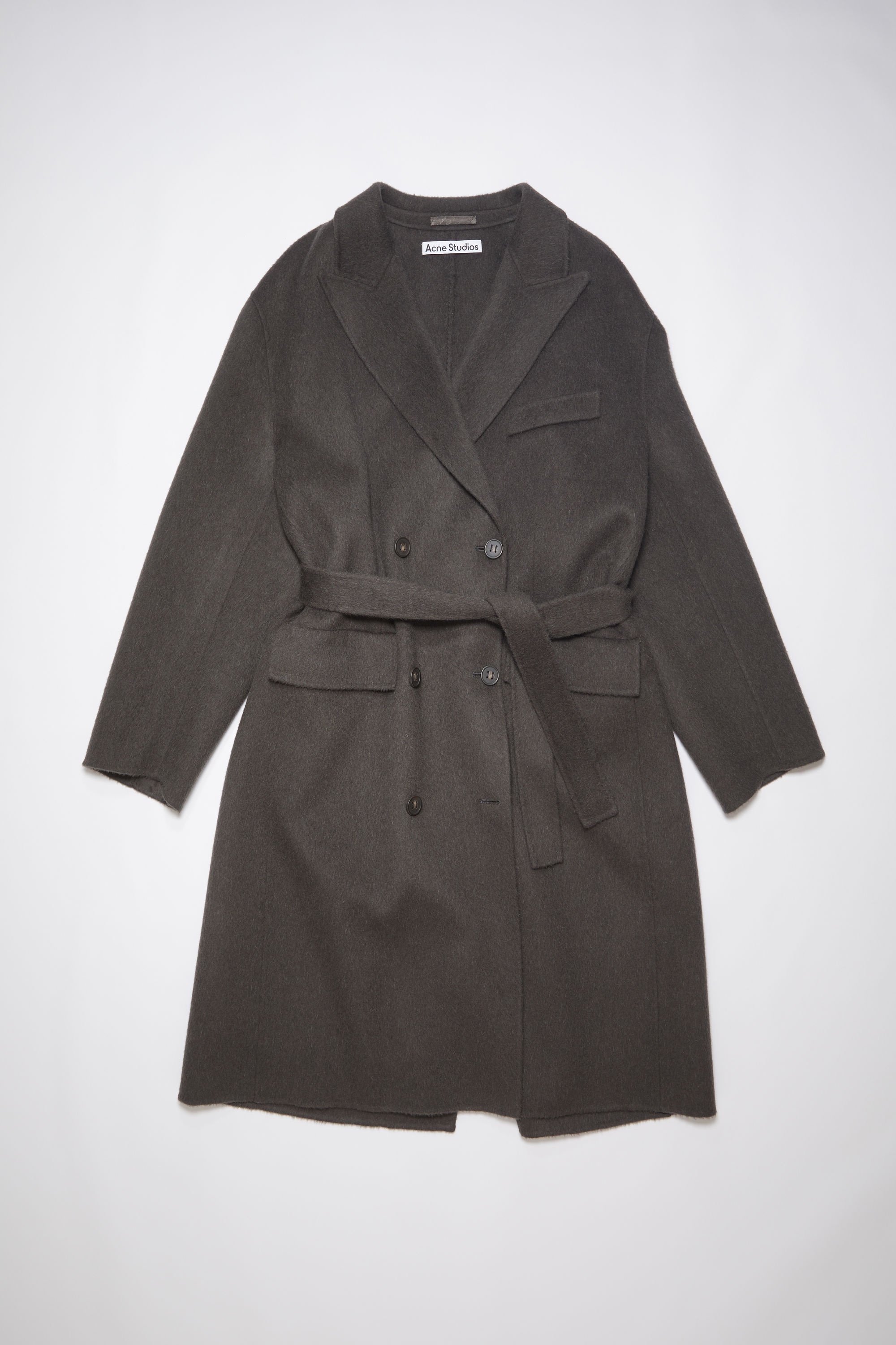 Wrap coat - Charcoal Grey - 7