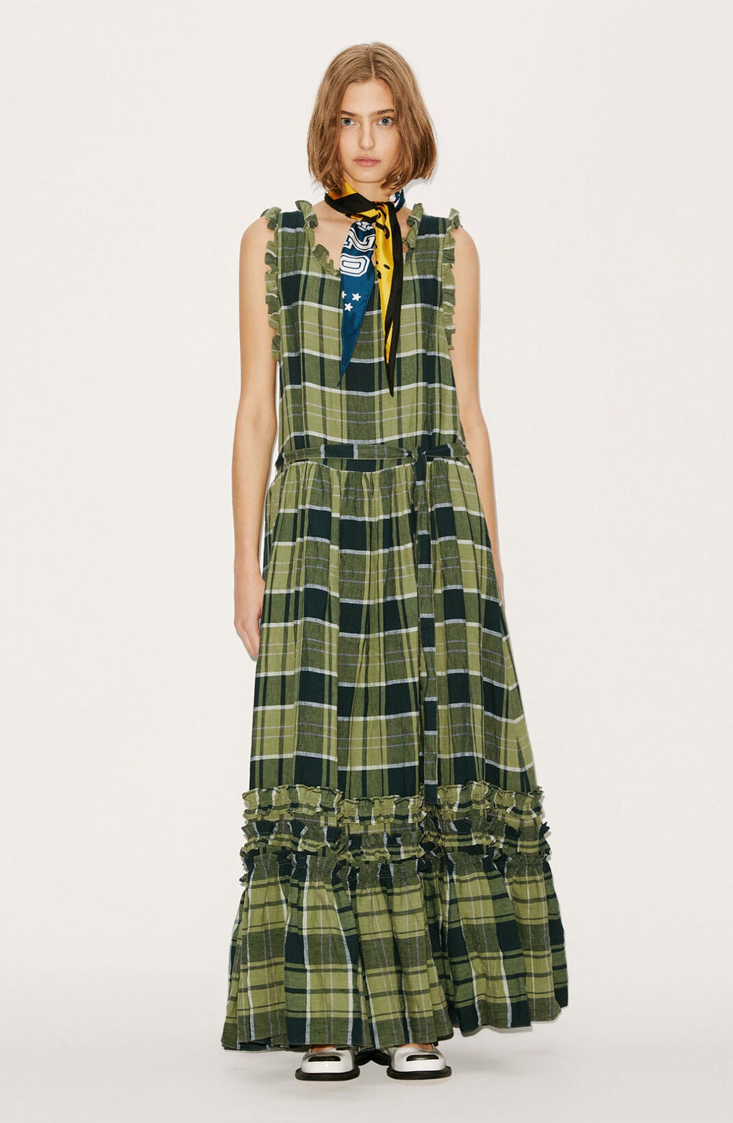 Checked linen dress - 2