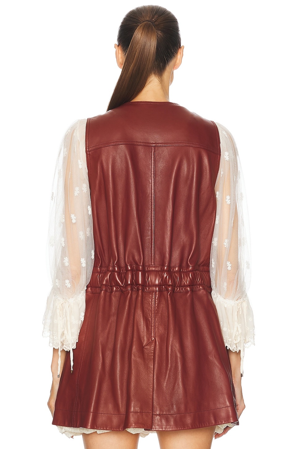 Long Belted Utilitarian Waistcoat - 5