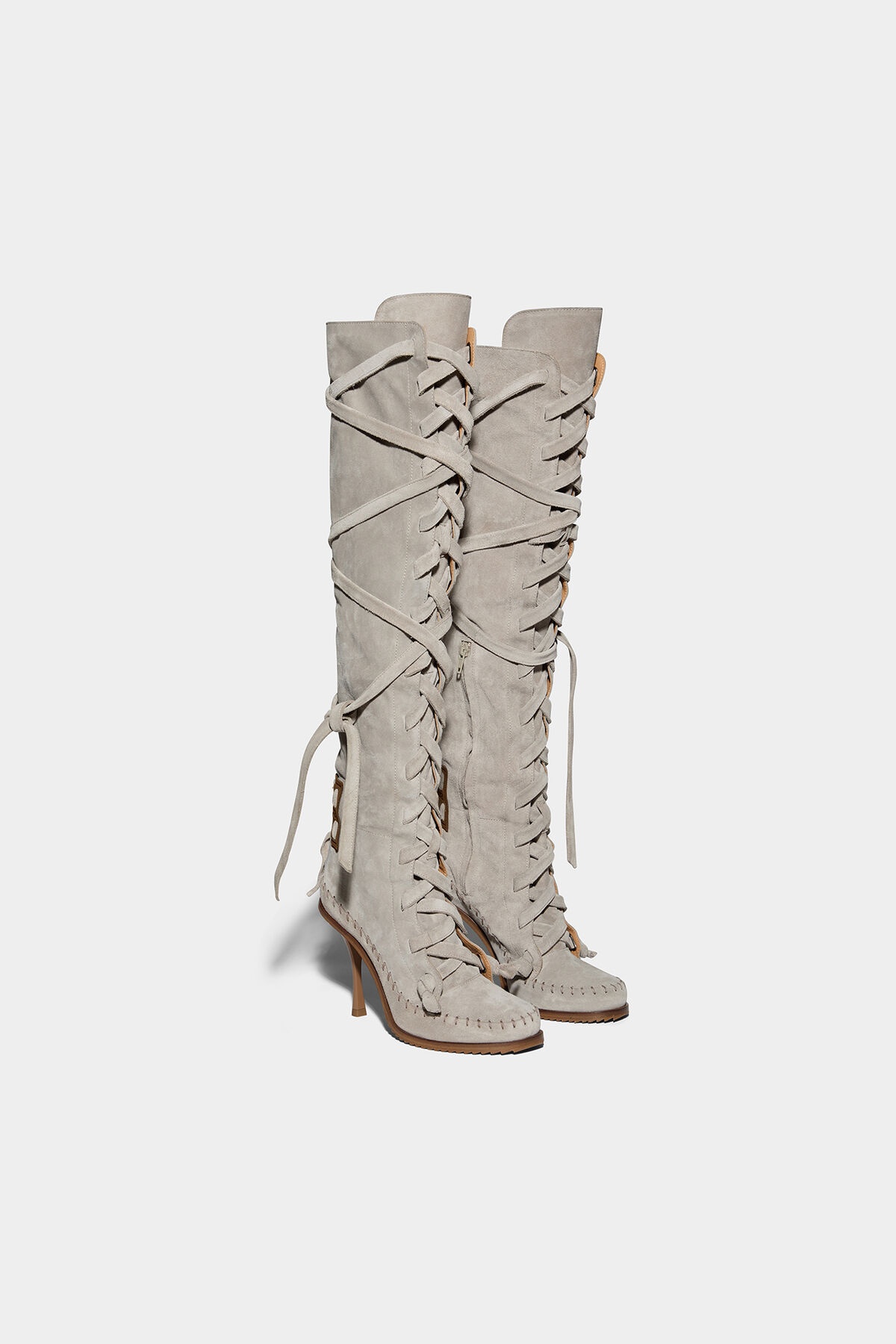 FRINGES HEELED BOOTS - 4