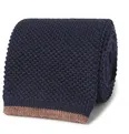 6.5cm Contrast-Tipped Knitted Wool Tie - 4