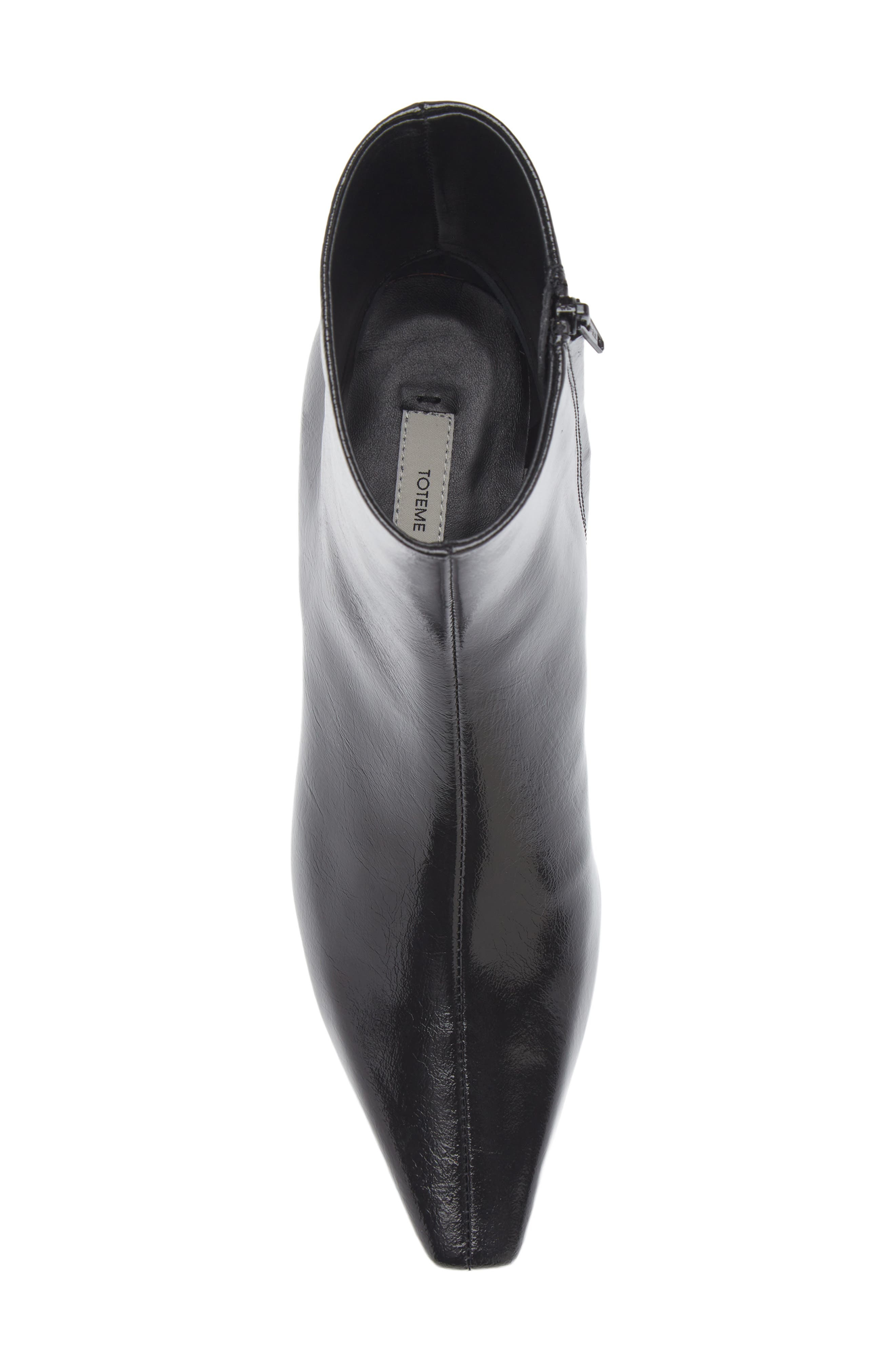 TOTEME Slim Kitten Heel Pointed Toe Bootie in Black at Nordstrom - 5