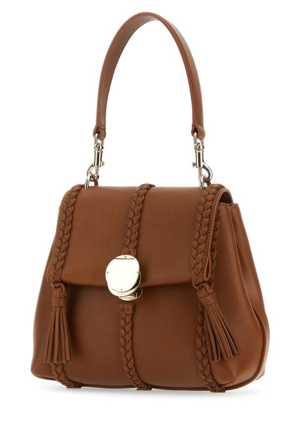 Chloe Woman Brown Leather Small Penelope Handbag - 2