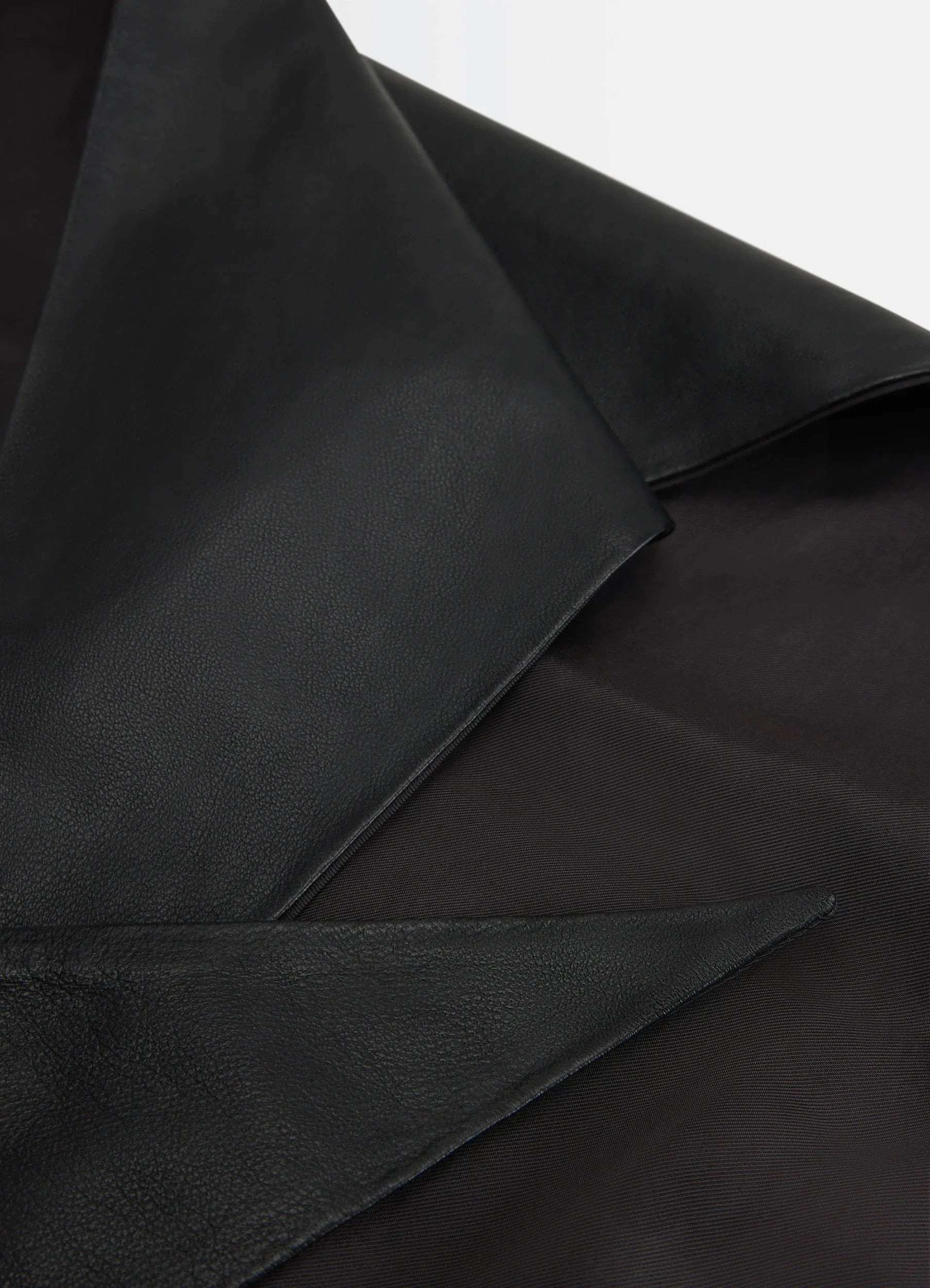 LARGE LEATHER TRIANGLE SCARF - 2