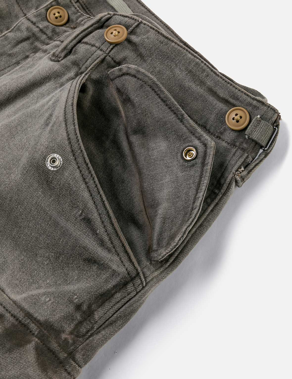 Washed Daicock Embroidery Wide-leg Cargo Jeans - 10