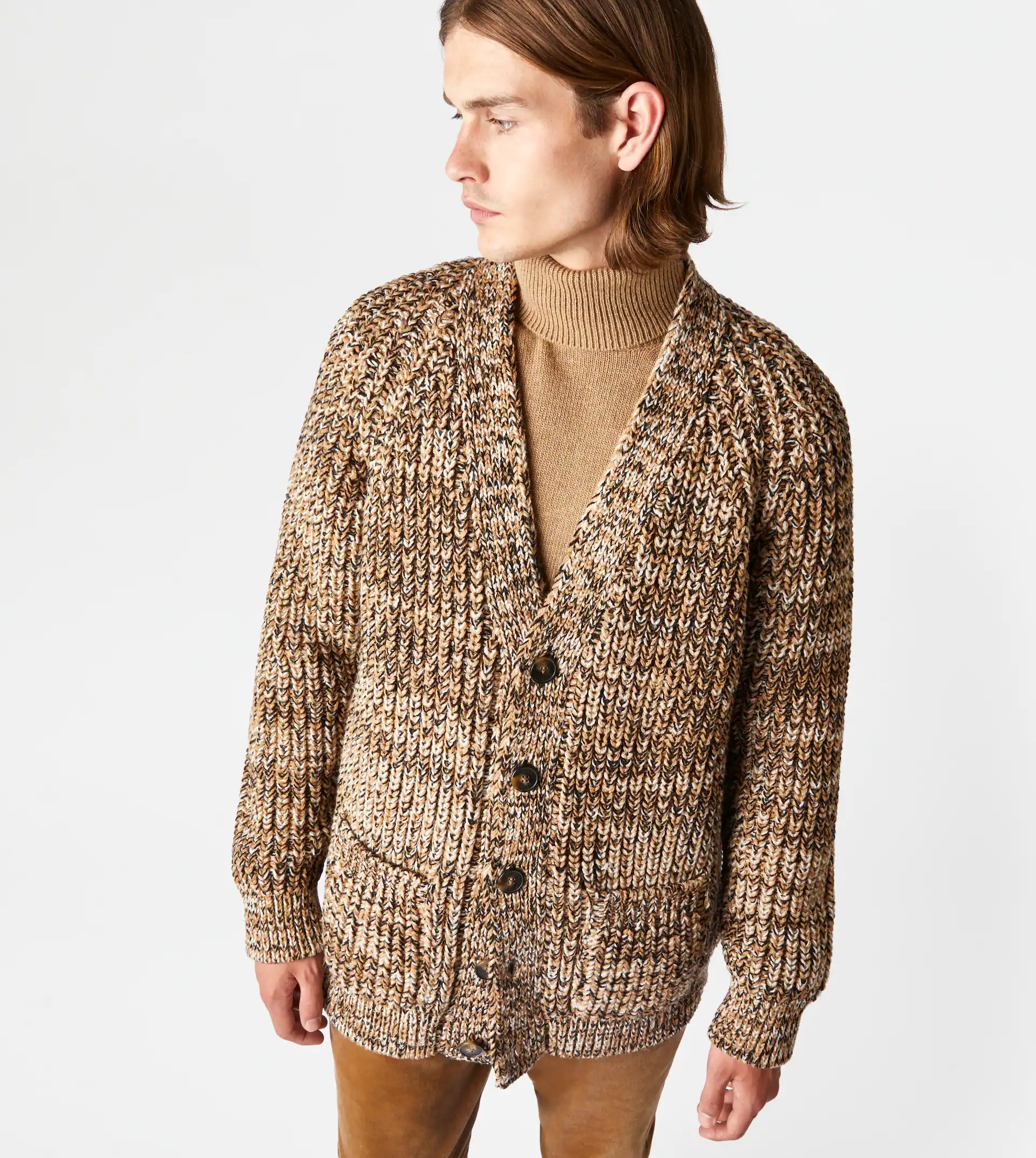 MOULINÉ CARDIGAN - BROWN - 7