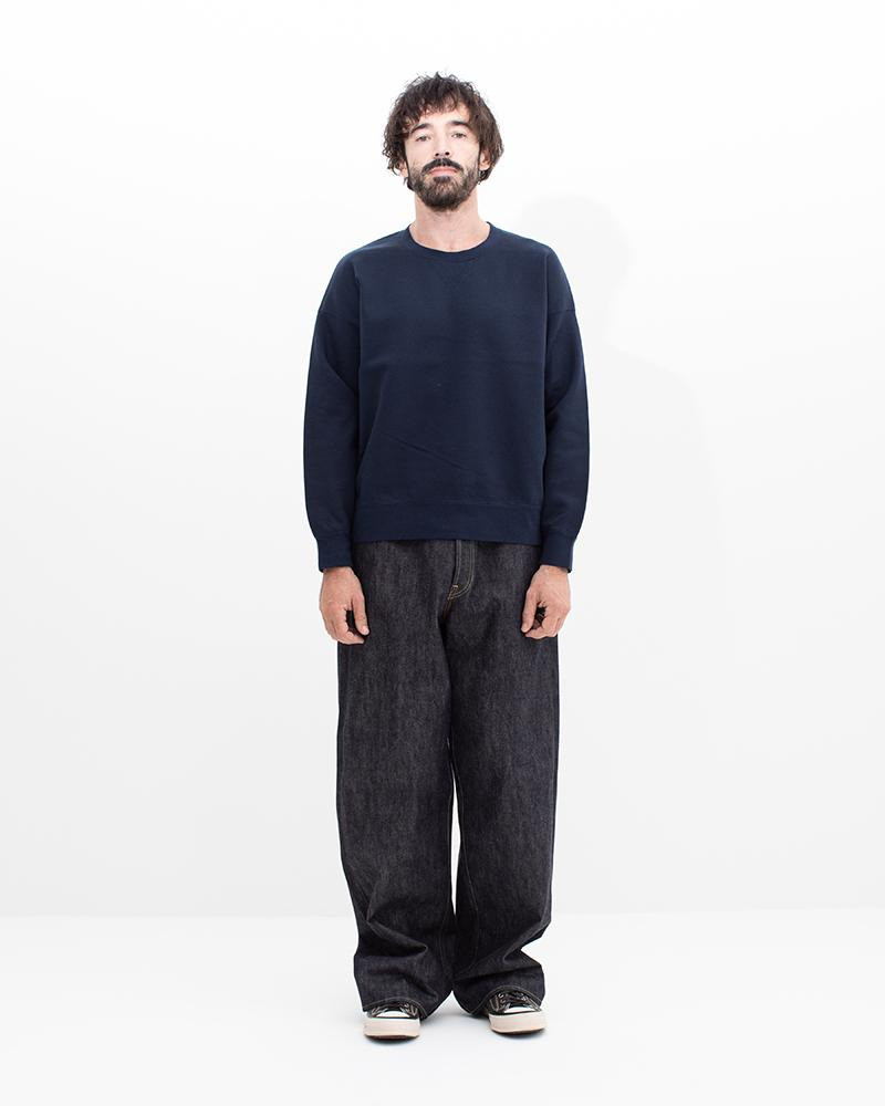 visvim ULTIMATE JUMBO SB SWEAT L/S NAVY outlook