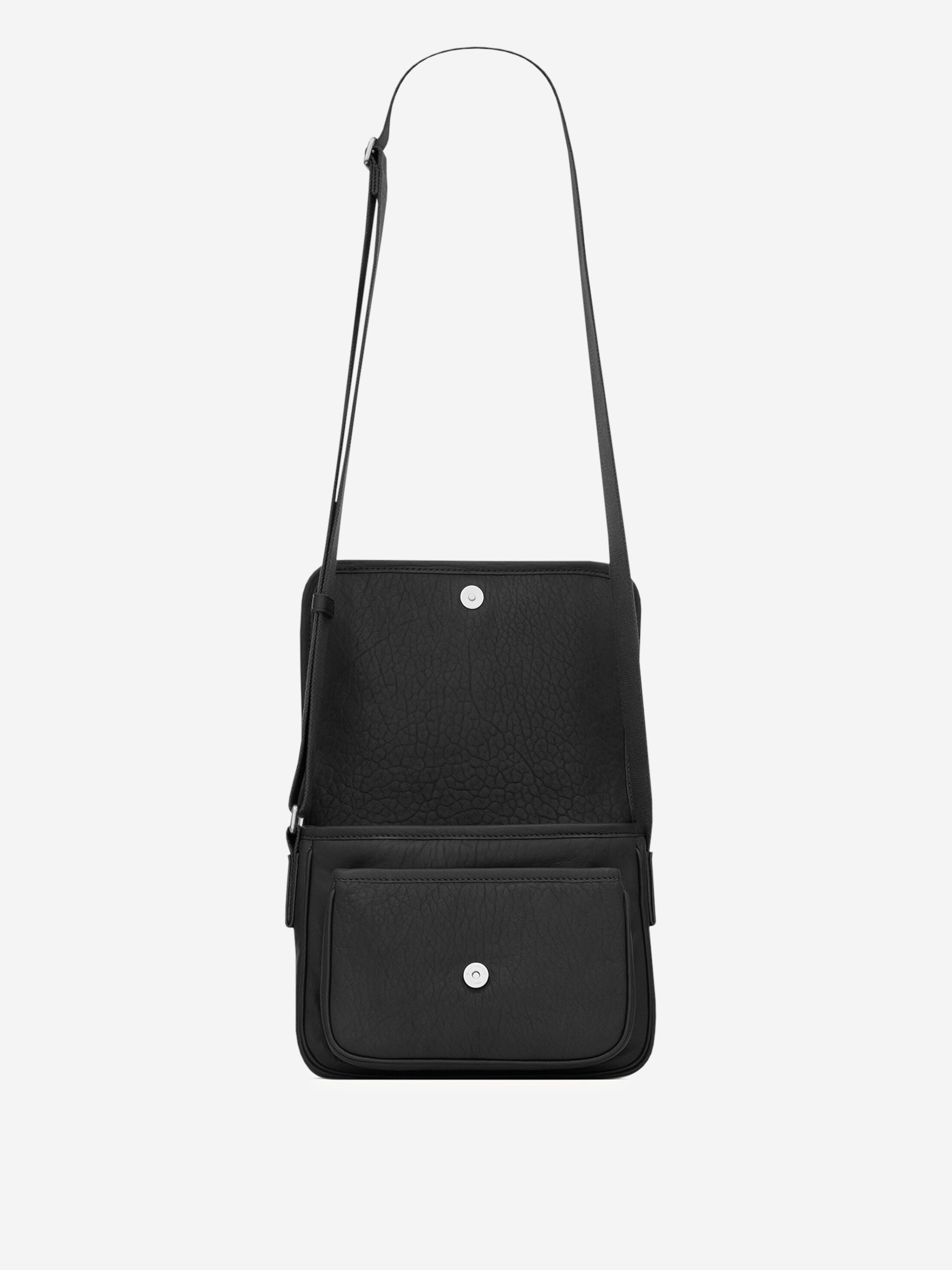 NIKI LEATHER MESSENGER BAG - 5