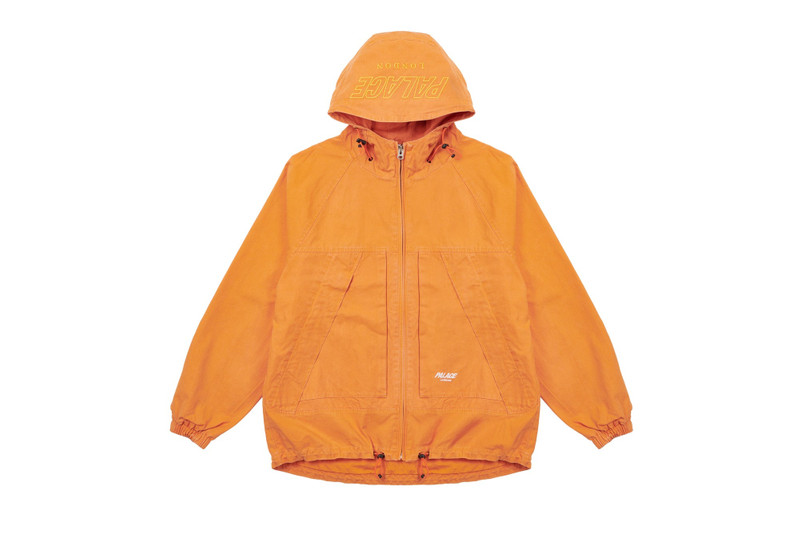ジャケット・アウター PALACE WASHED COTTON HOODED JACKET PALACE WASHED COTTON HOODED JACKET ORANGE - P22JK223 | REVERSIBLE