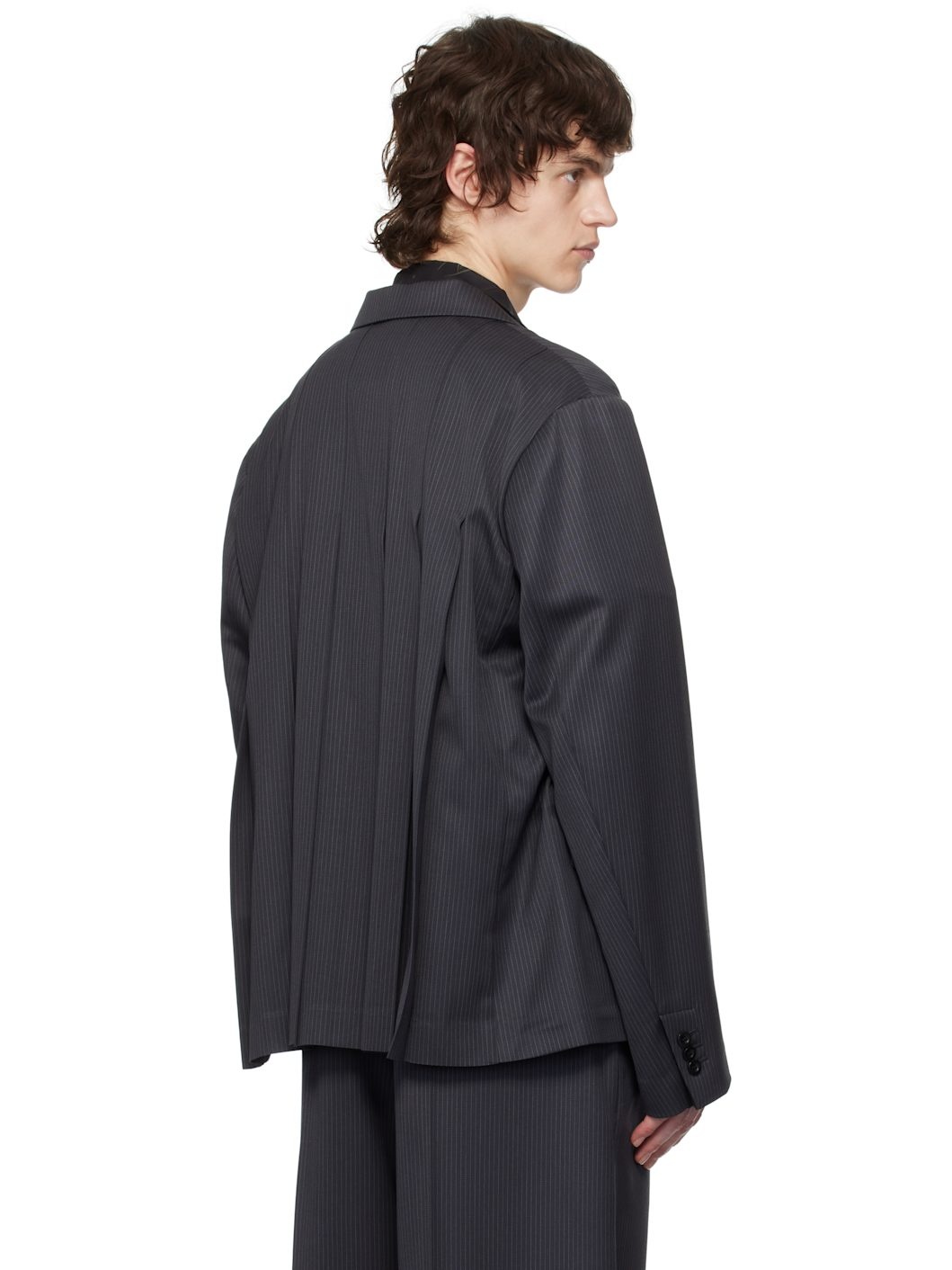Gray Doeskin Blazer - 3