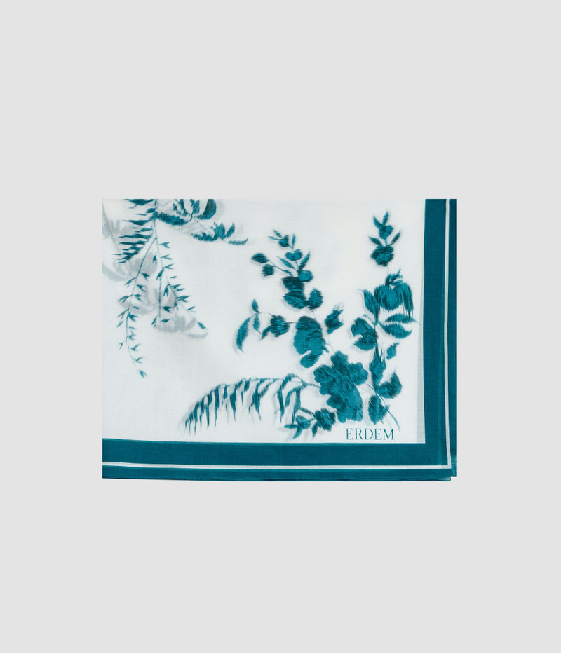 BOTANICAL PRINT COTTON VOILE PAREO 1