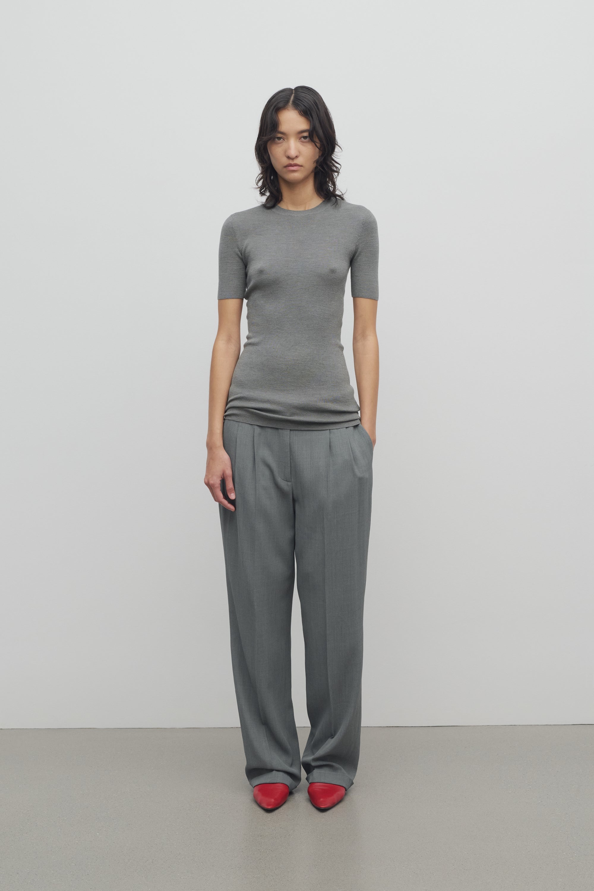 Everhart Pant in Virgin Wool and Viscose - 3