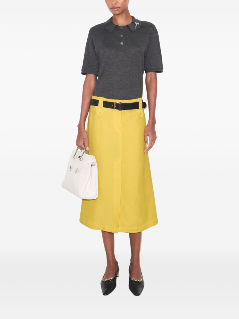 TORY BURCH oversized silk polo outlook
