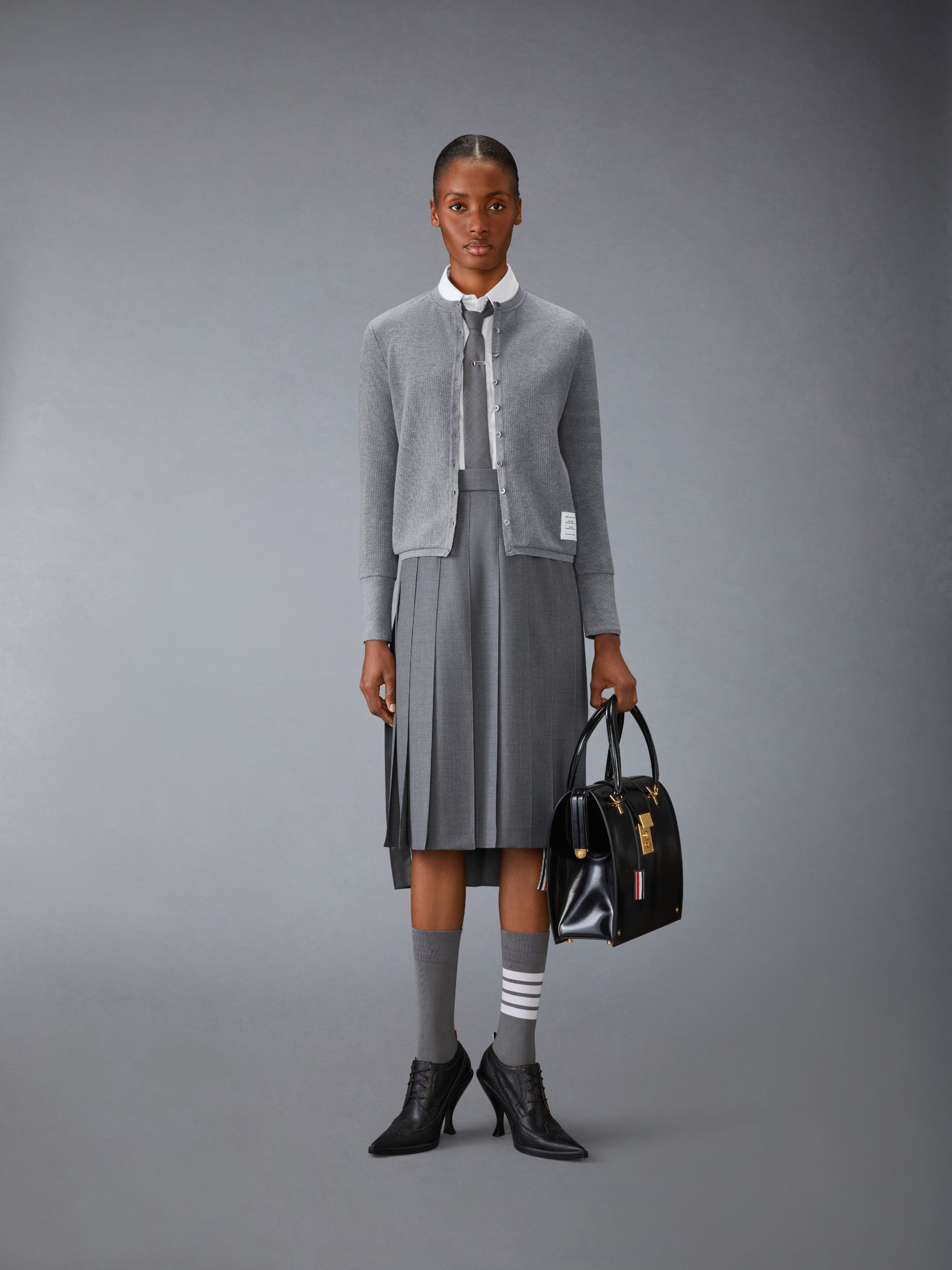Cotton Wool 4-Bar Cropped Duffle Jacket - 3