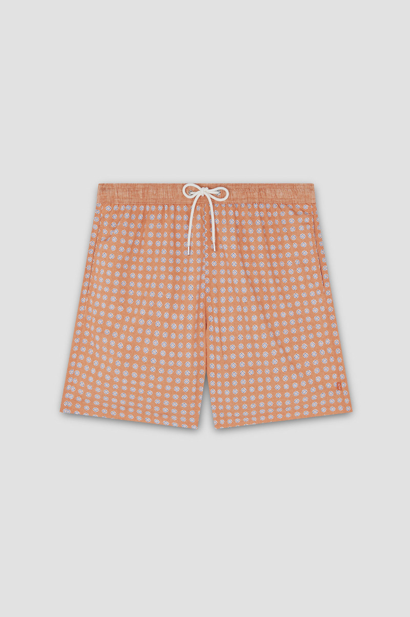 SWIM SHORTS WITH ALLOVER MICRO-PRINT 1
