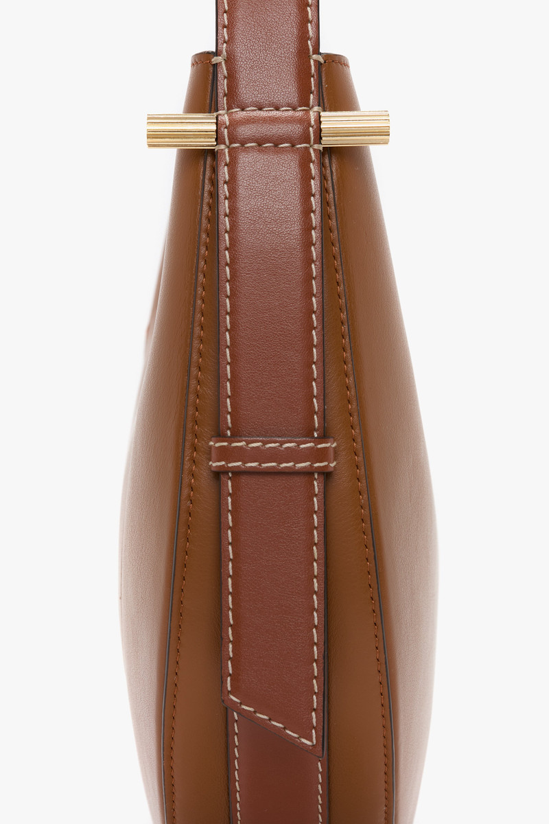 Victoria Beckham Medium Dia Hobo Bag In Tan Smooth Leather outlook
