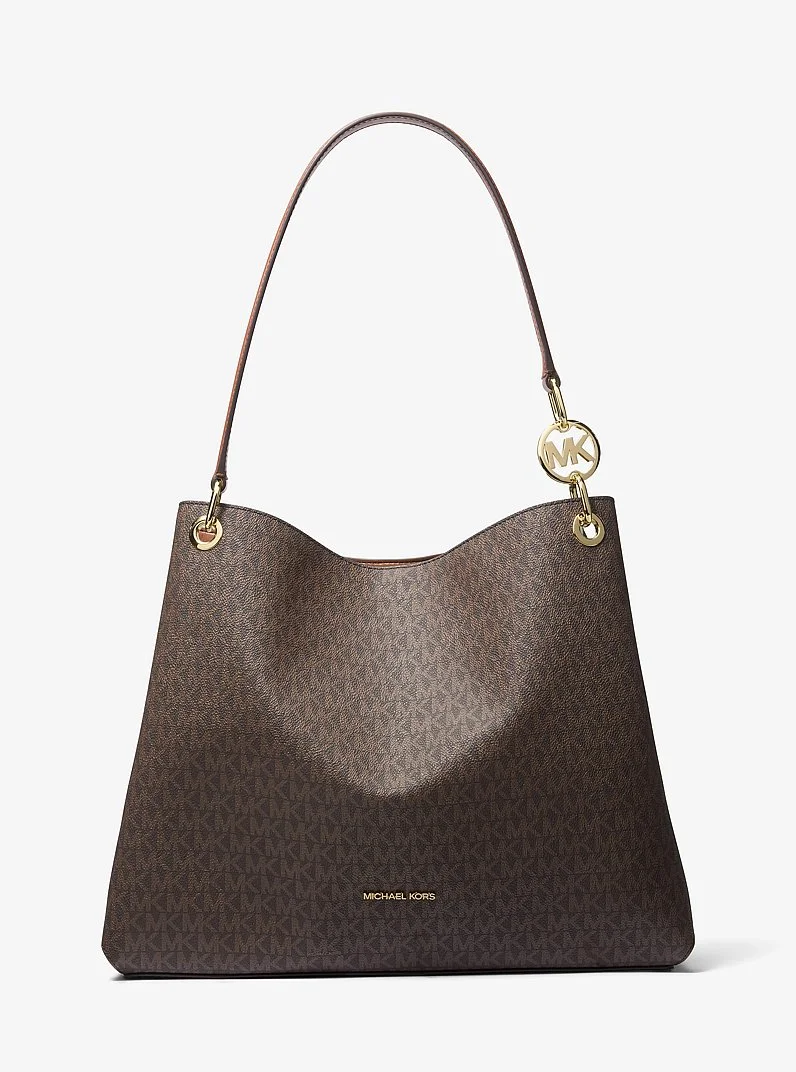 Christina Large Signature Logo Shoulder Bag - 1