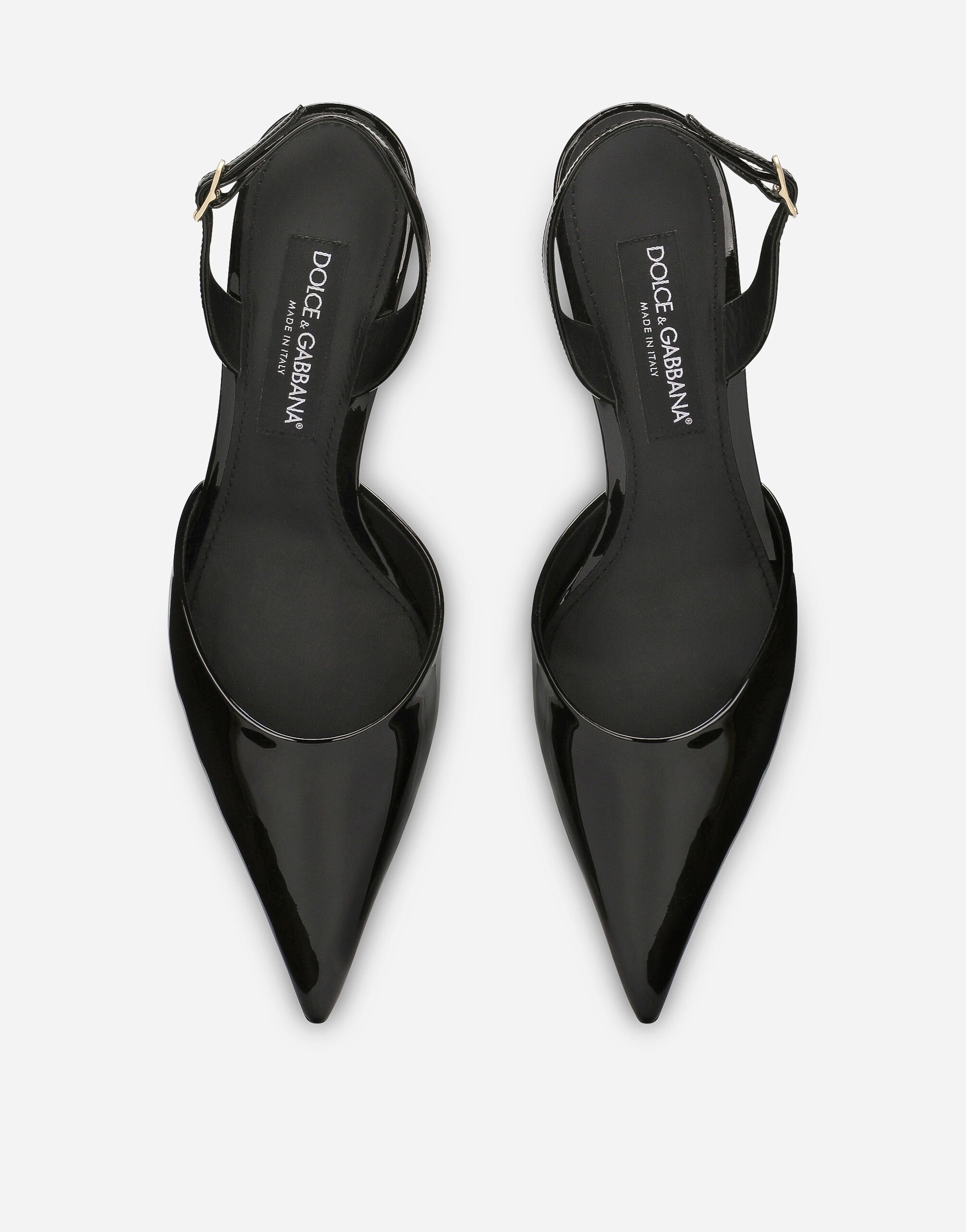 Patent leather slingbacks - 4