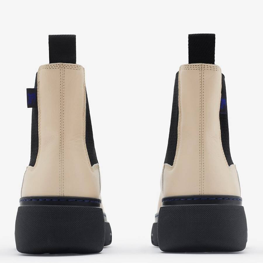 Burberry Leather Creeper Low Chelsea Boots - 3