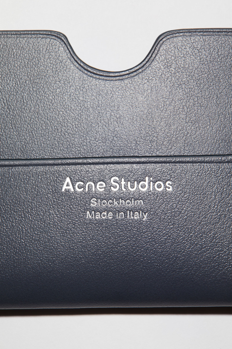 Leather card case - Dark Blue 4