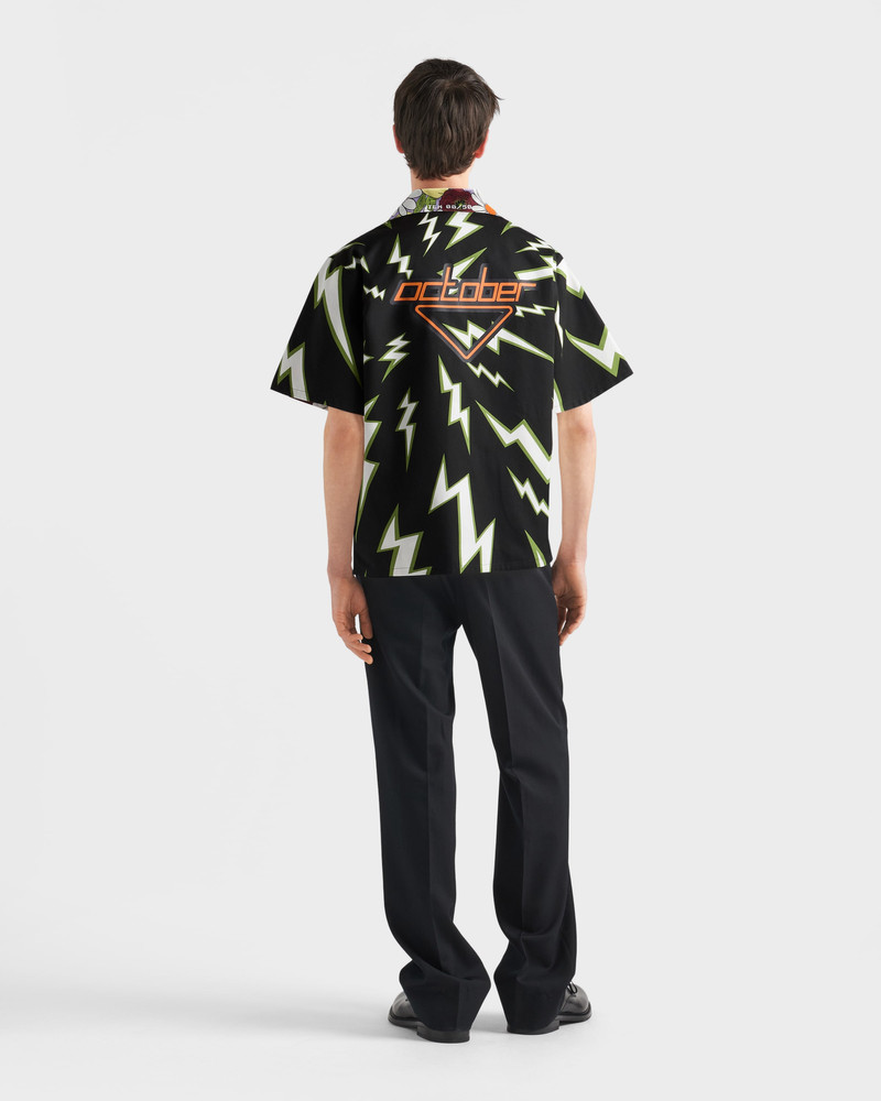 Timecapsule printed cotton shirt 7