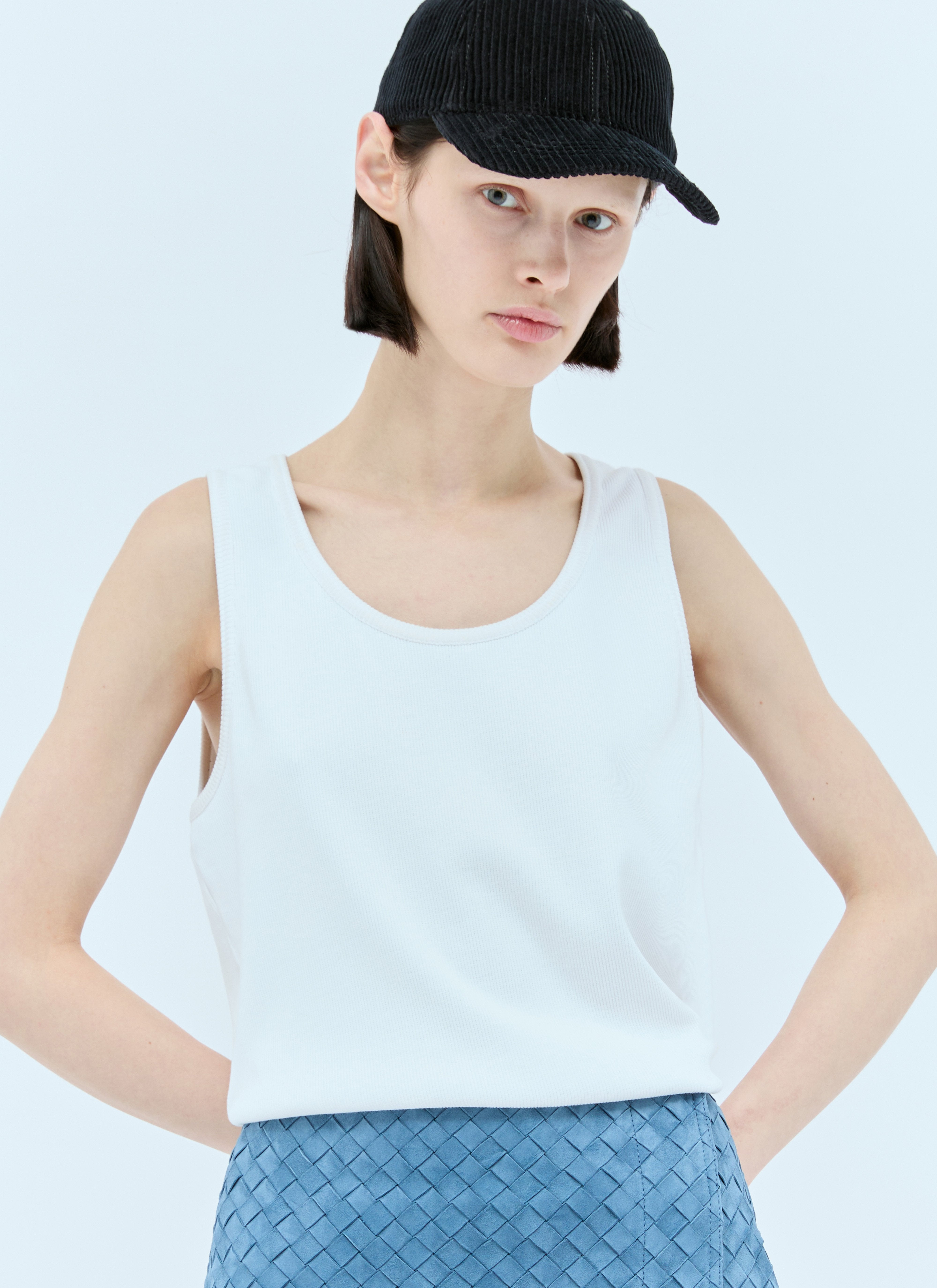 Bottega Veneta Women Corduroy Baseball Cap - 4