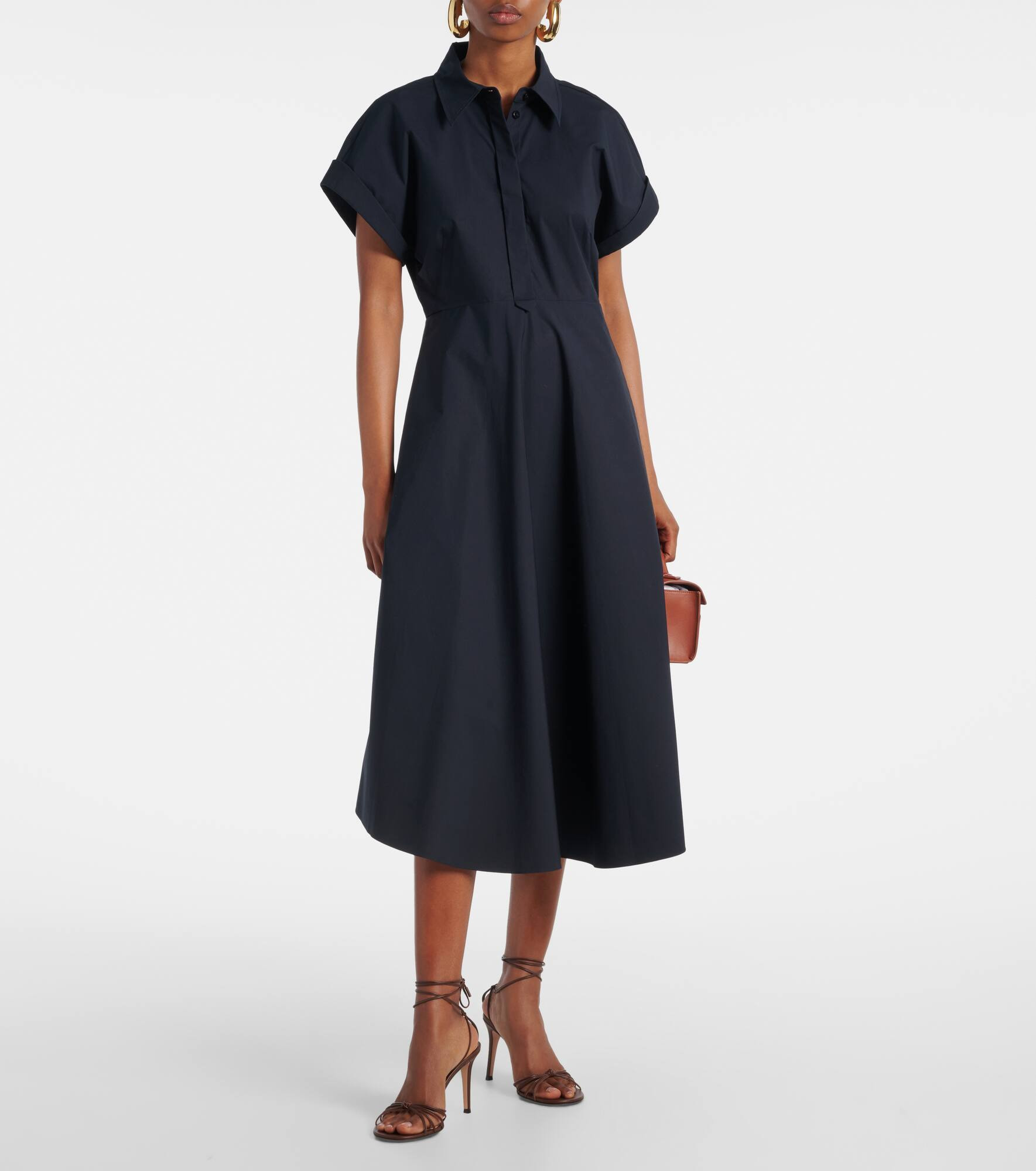 Poplin Power cotton-blend shirt dress - 2