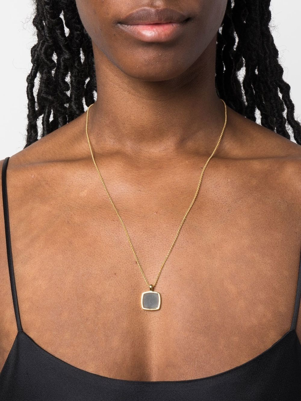 Cushion onyx pendant necklace - 2