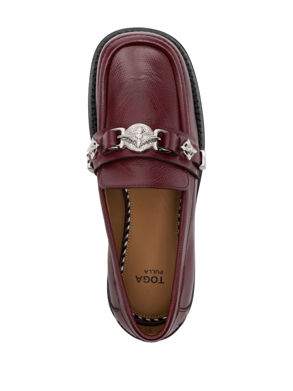 stud-embellished loafers - 4