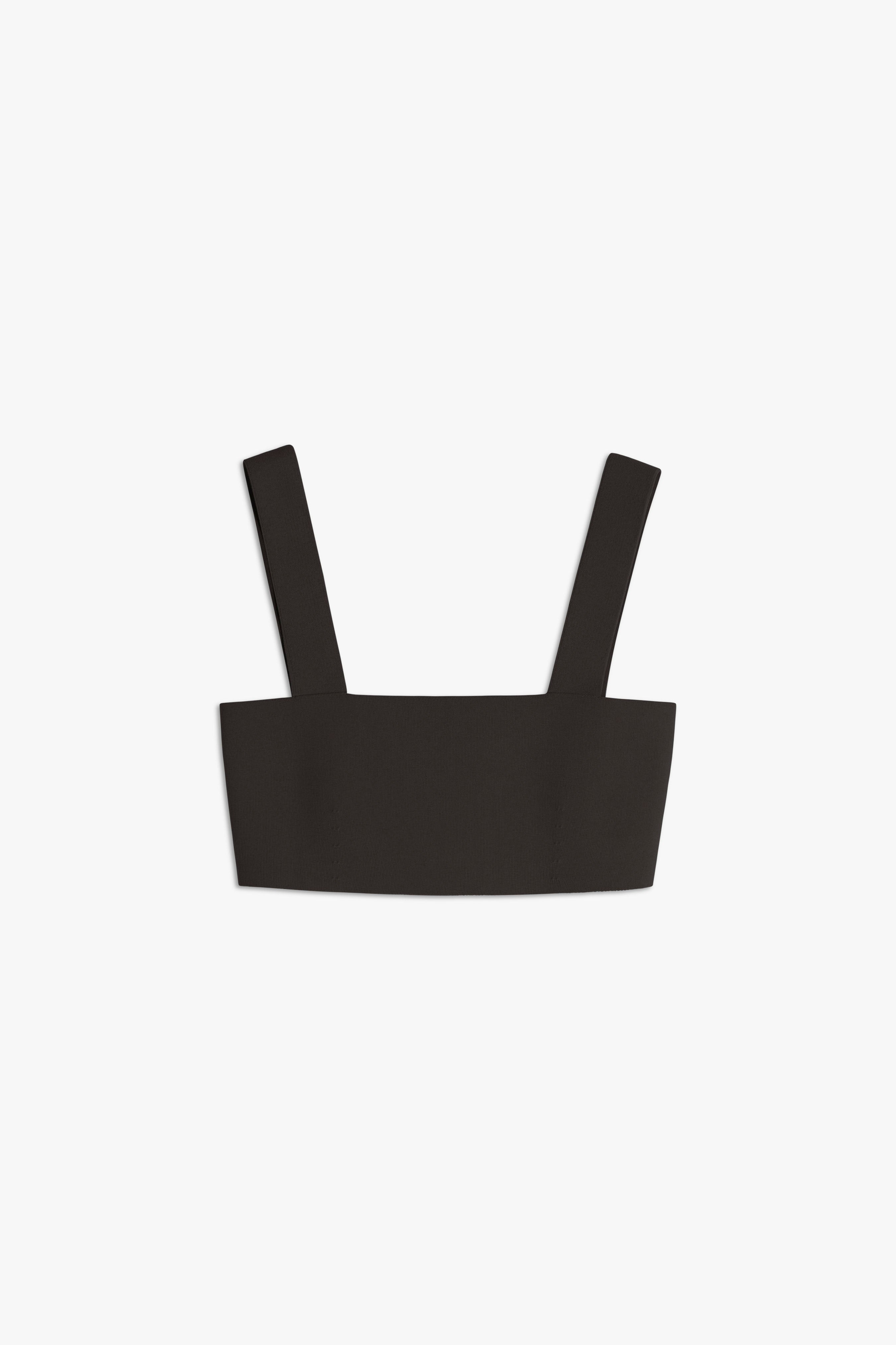 【Victoria Beckham】フルイドドレープジャージートップ Victoria Beckham VB Body Strap Bandeau Top In Black | REVERSIBLE