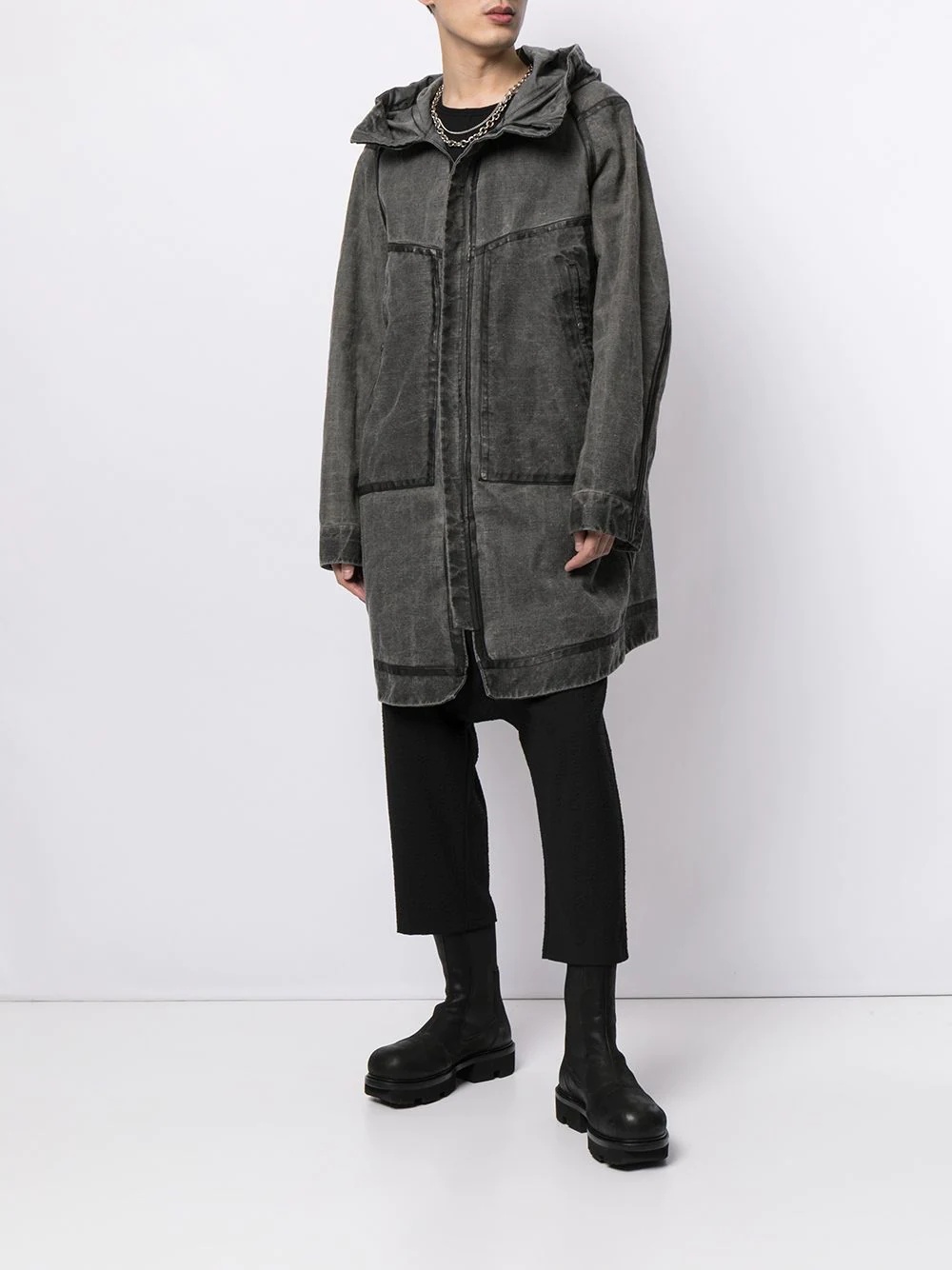 Hesitant Talmud hooded coat - 6