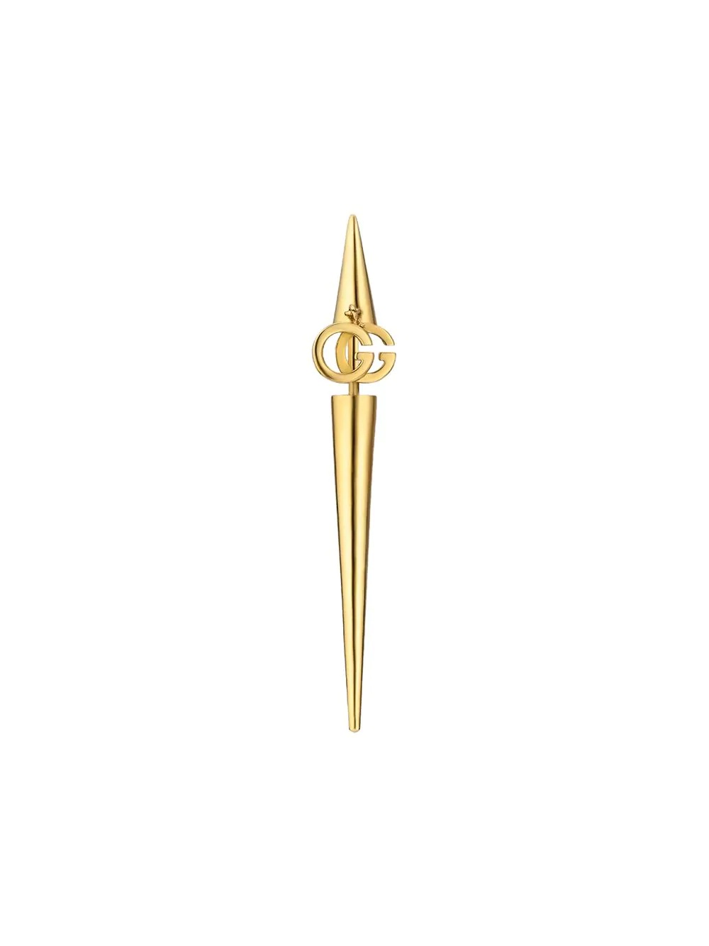 GG Running 18kt gold-tone single earring - 1