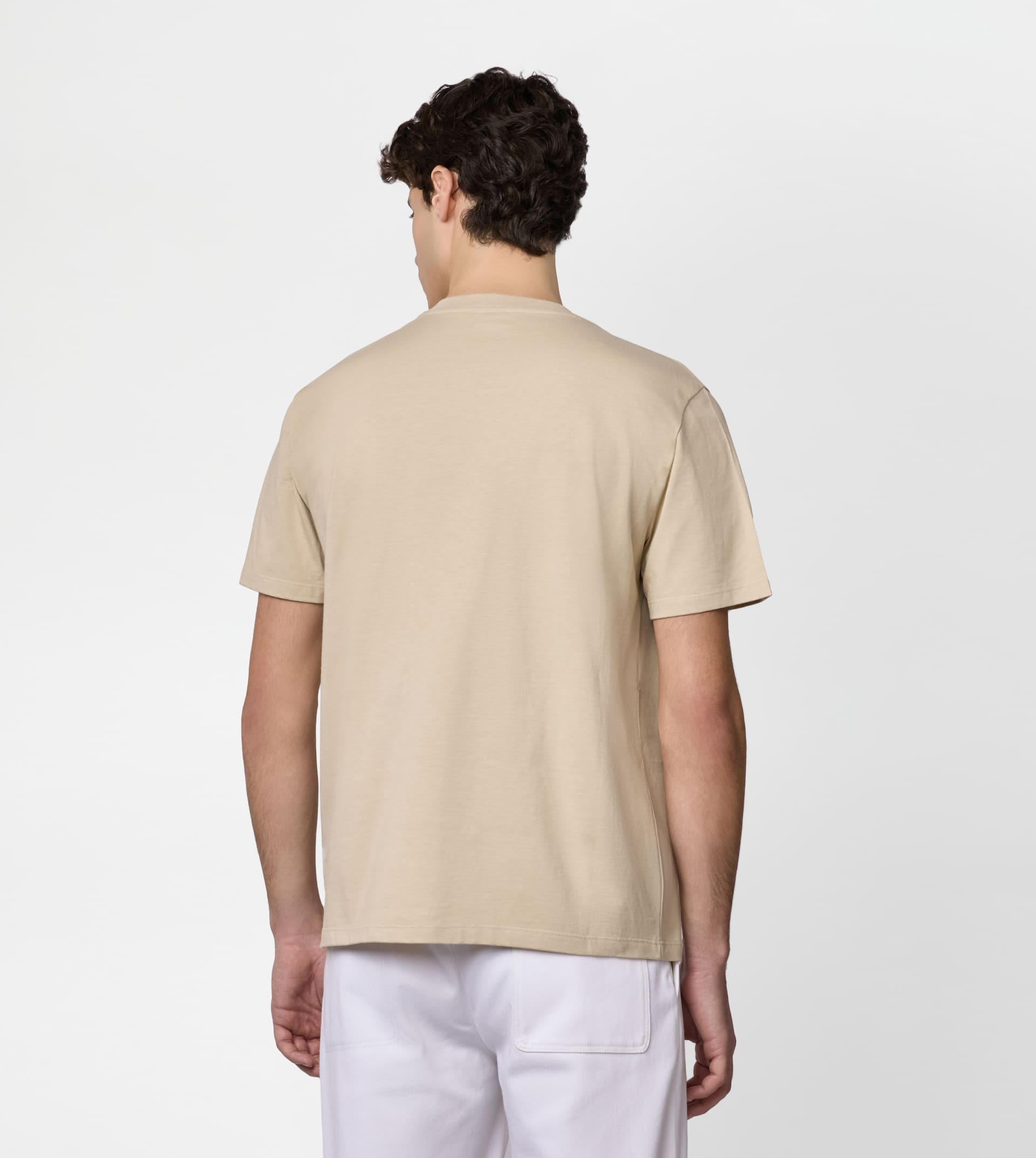 T-SHIRT IN JERSEY - BEIGE - 3