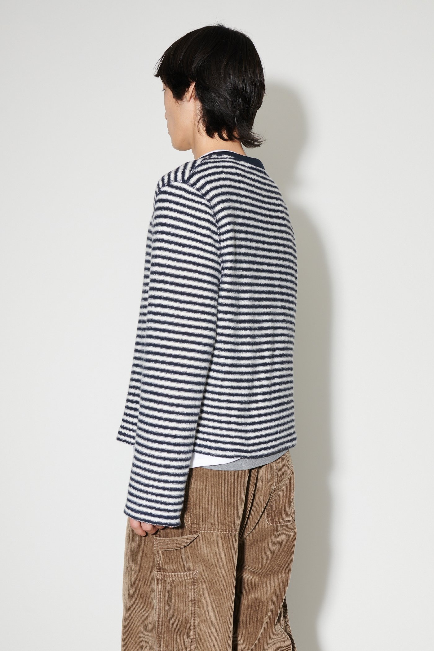 Artist Roundneck Malaga Stripe Brushed Cotton - 4