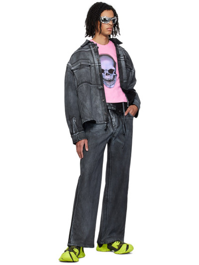 OTTOLINGER Black Double Fold Jeans outlook