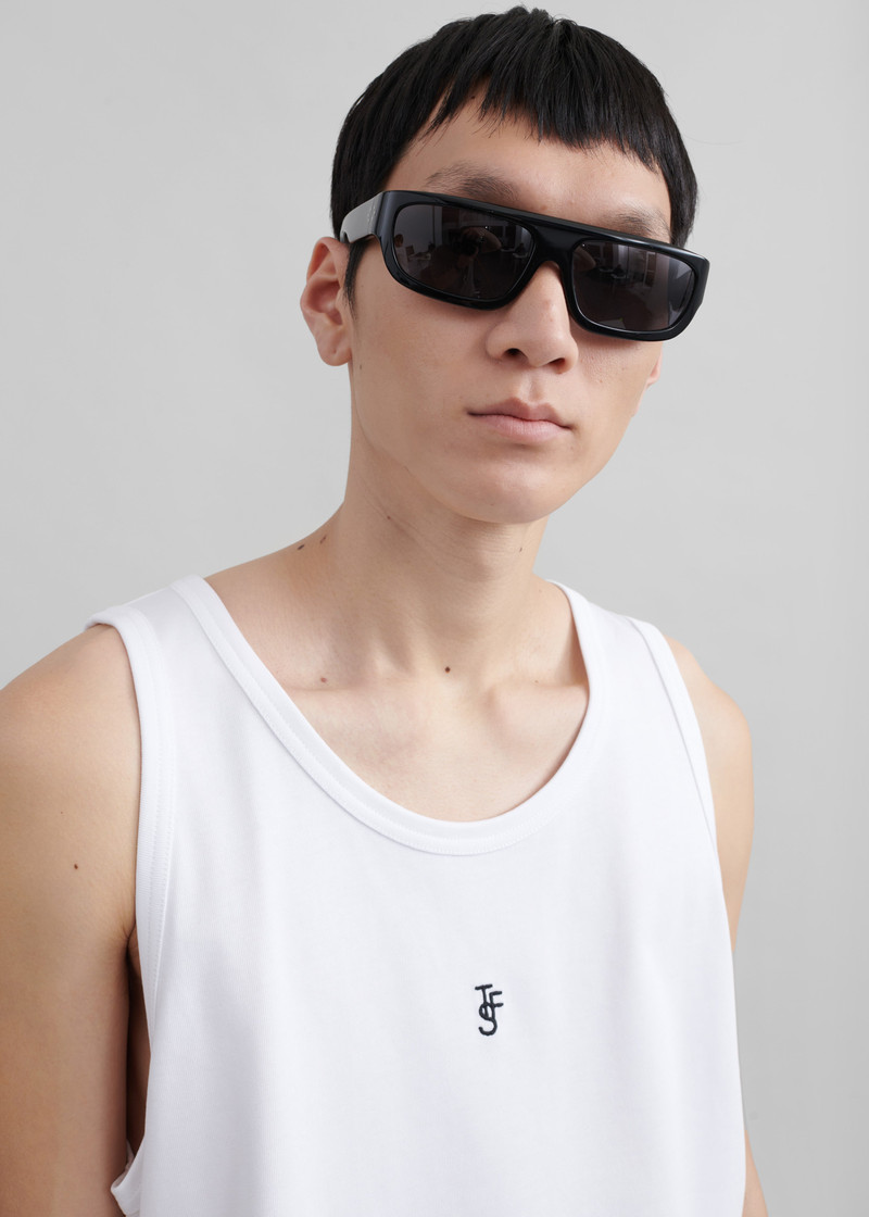 Rexy Embroidered Tank Top - White 10