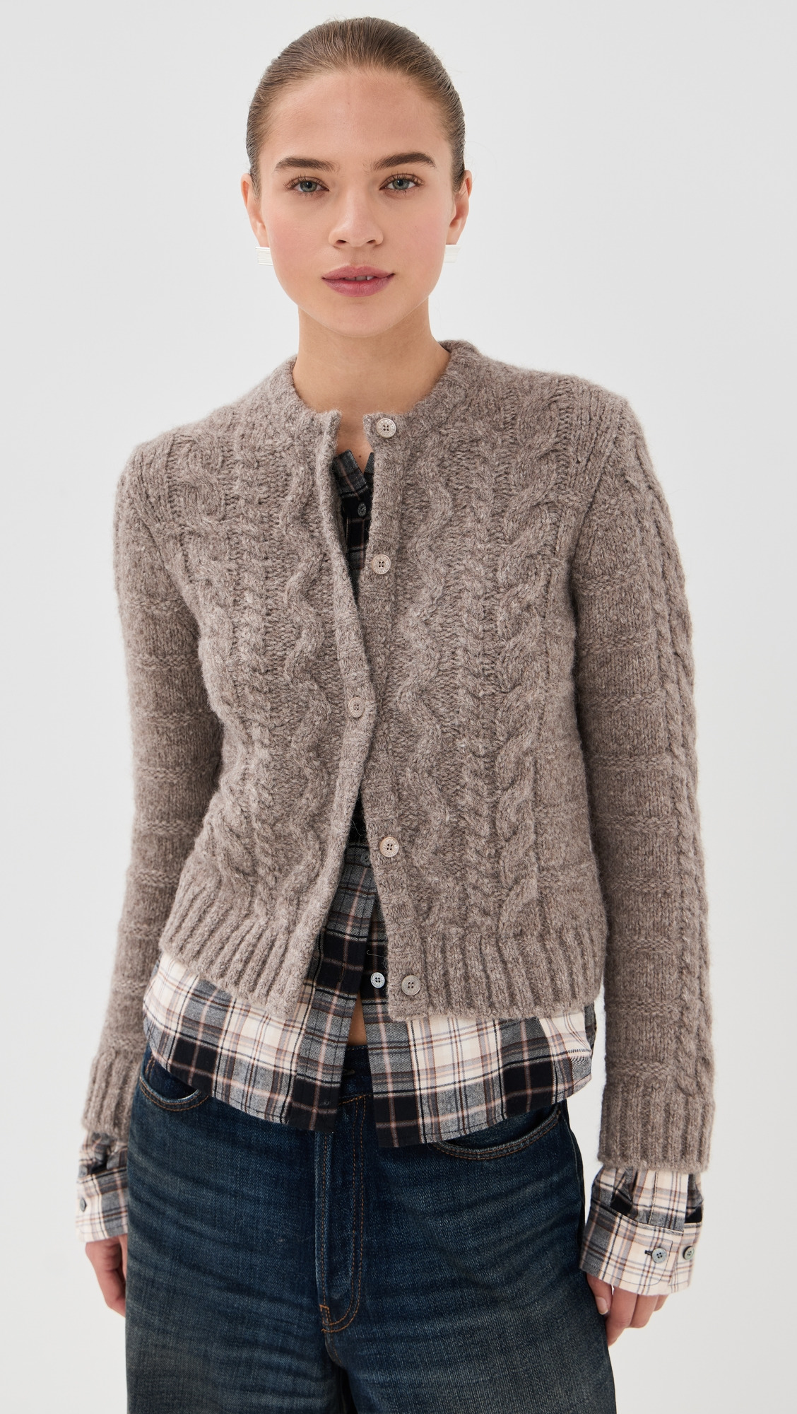 Yak Cotton Flannel Cardigan - 6