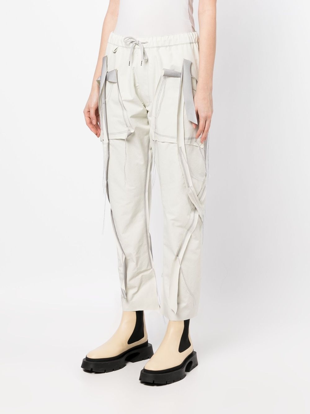 panelled nylon trousers - 3