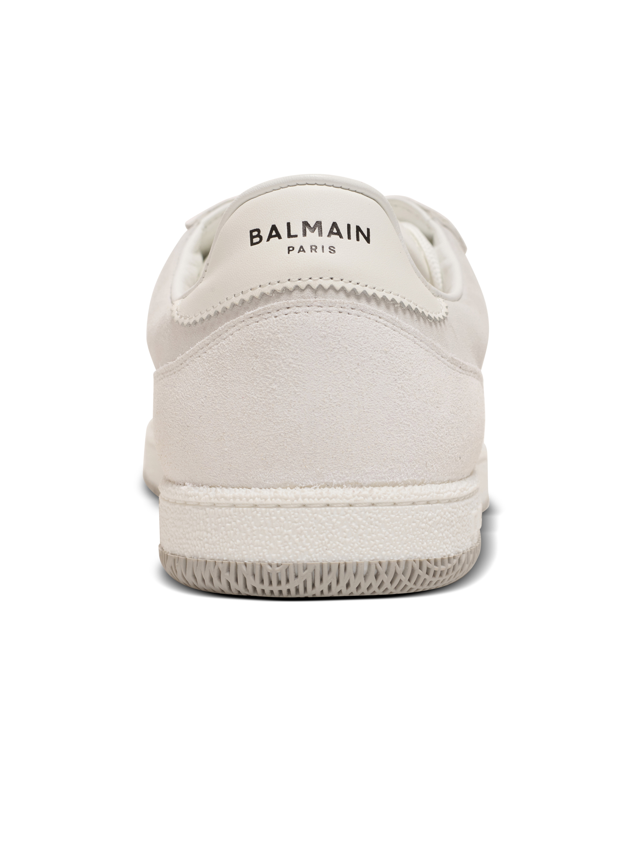 Balmain Swan trainers in calfskin and suede - 9