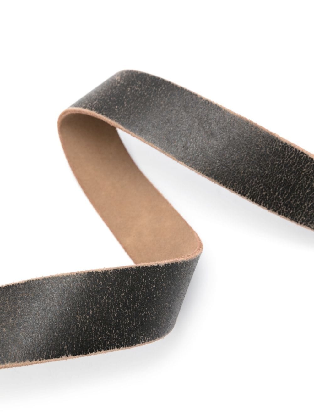 logo-plaque leather belt - 2