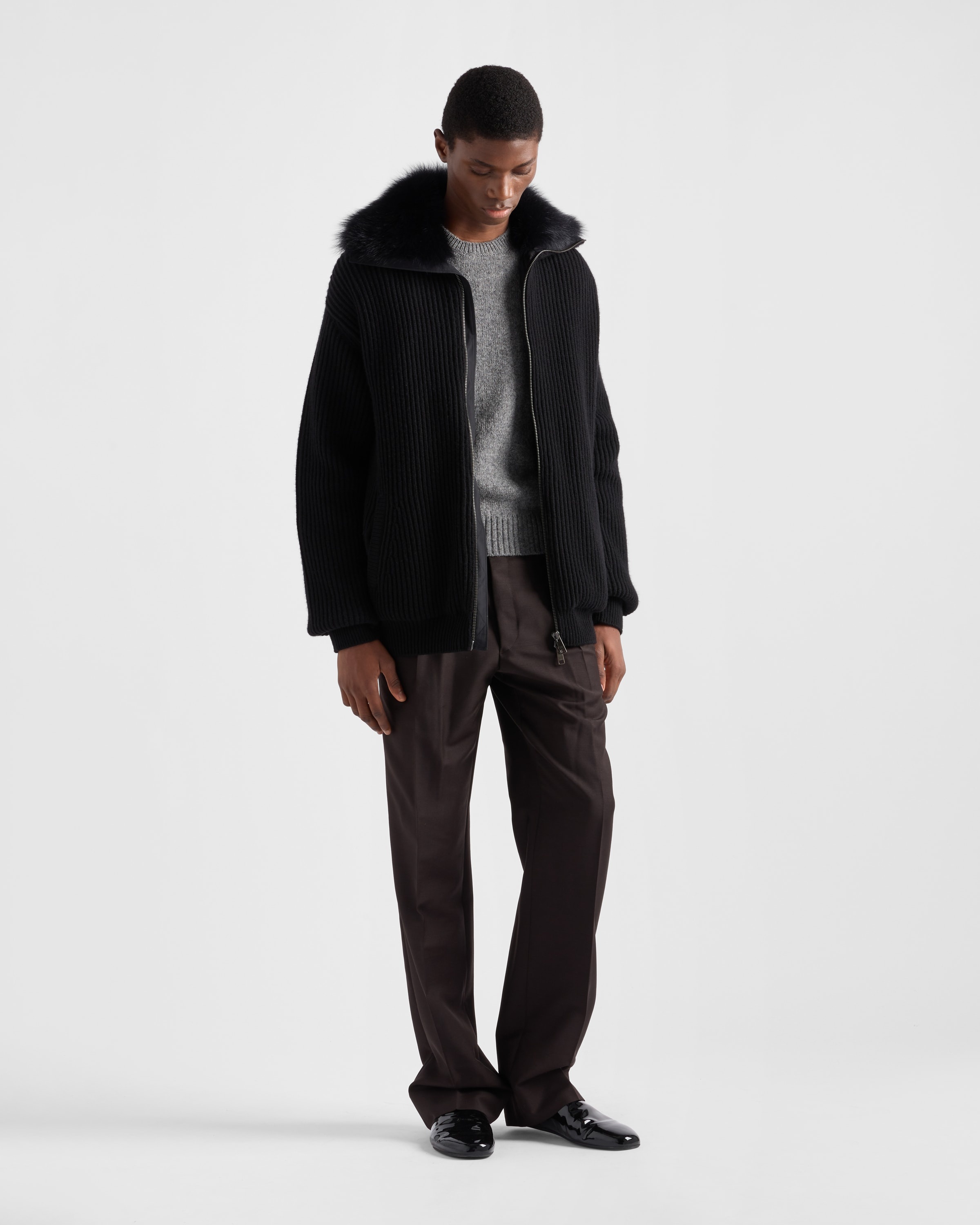 Wool and cashmere cardigan - 2