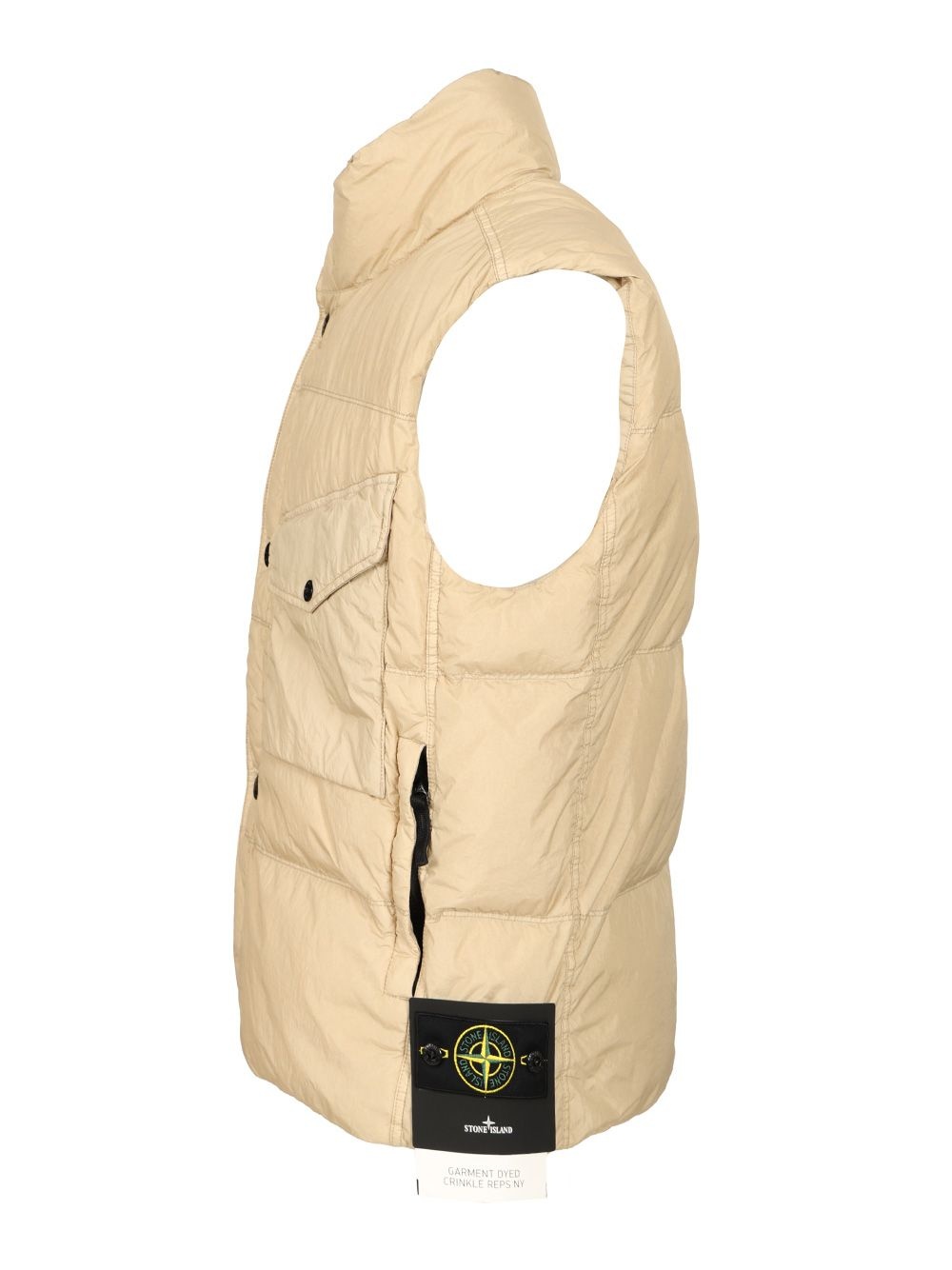 Down Vest In Lightweight Nylon Reps Jackets Beige - 3