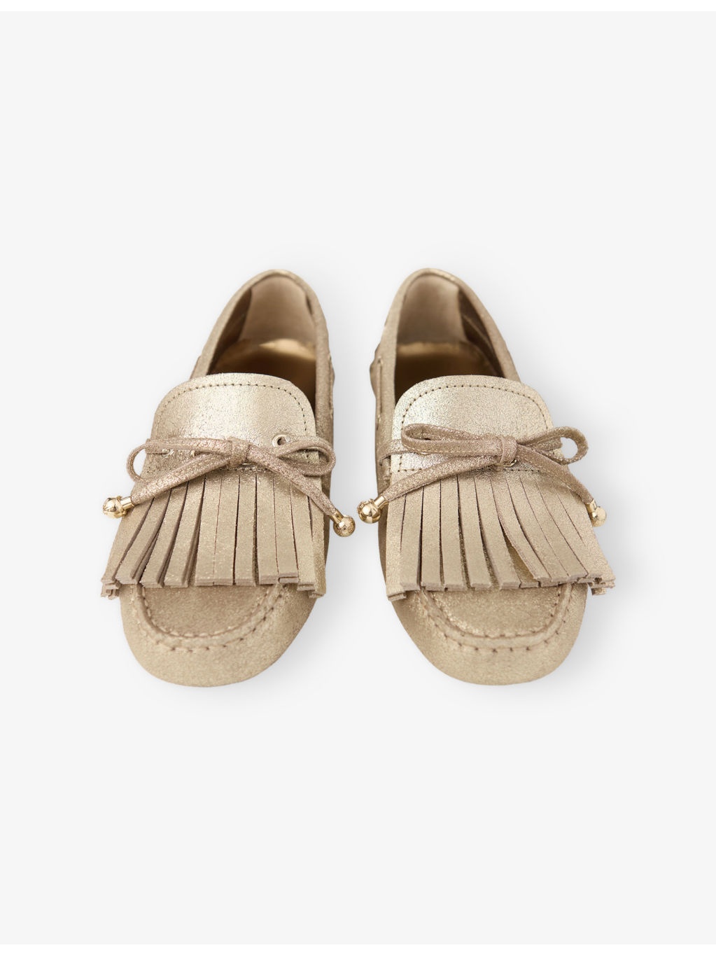 Manon F Metallic Reverse Suede Loafers - 2