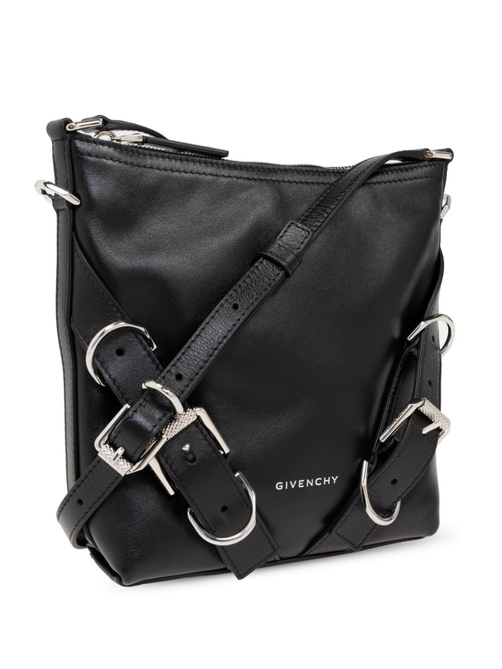 Voyou leather messenger bag - 4